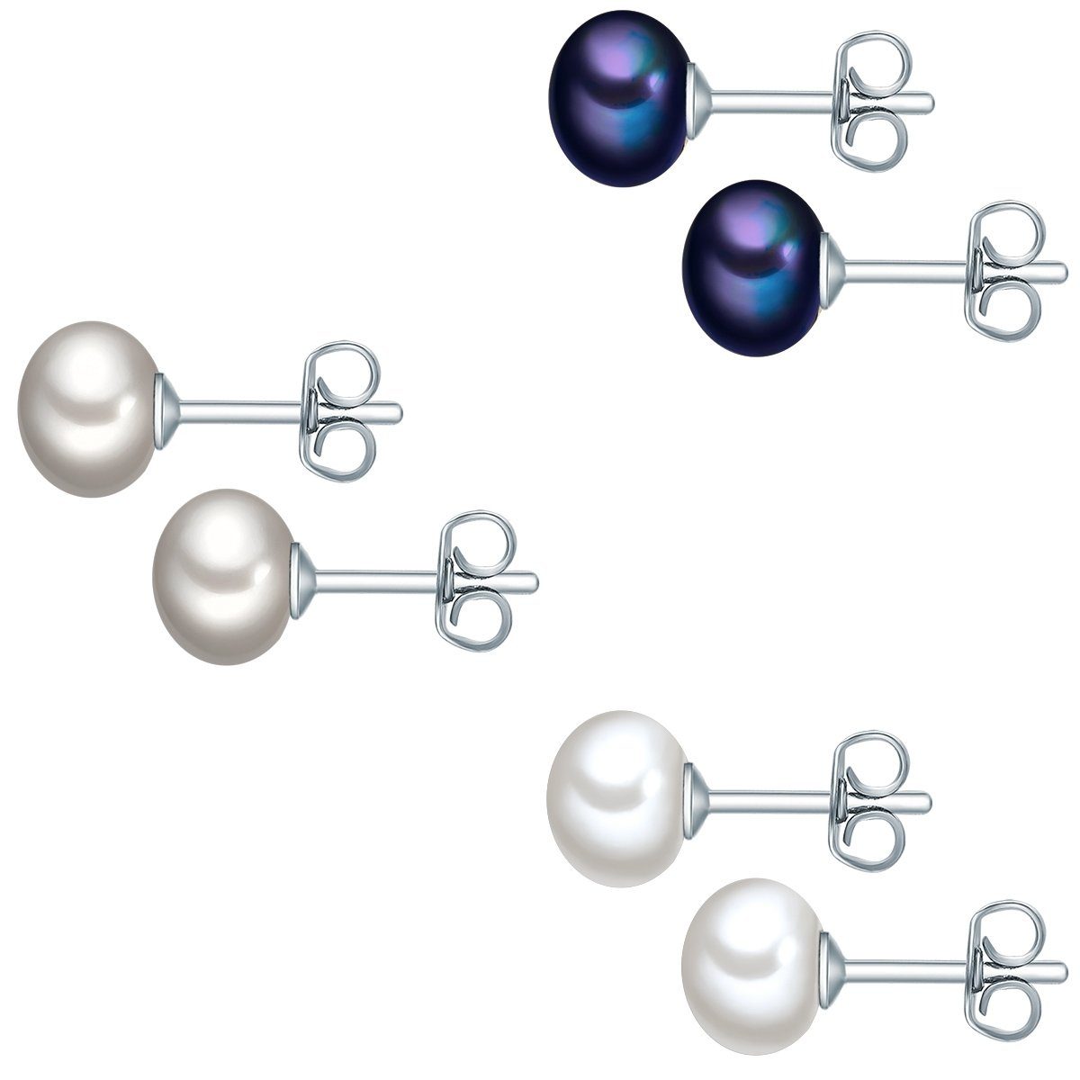 Valero Pearls Perlenohrringe silber, aus Süßwasser-Zuchtperlen günstig online kaufen