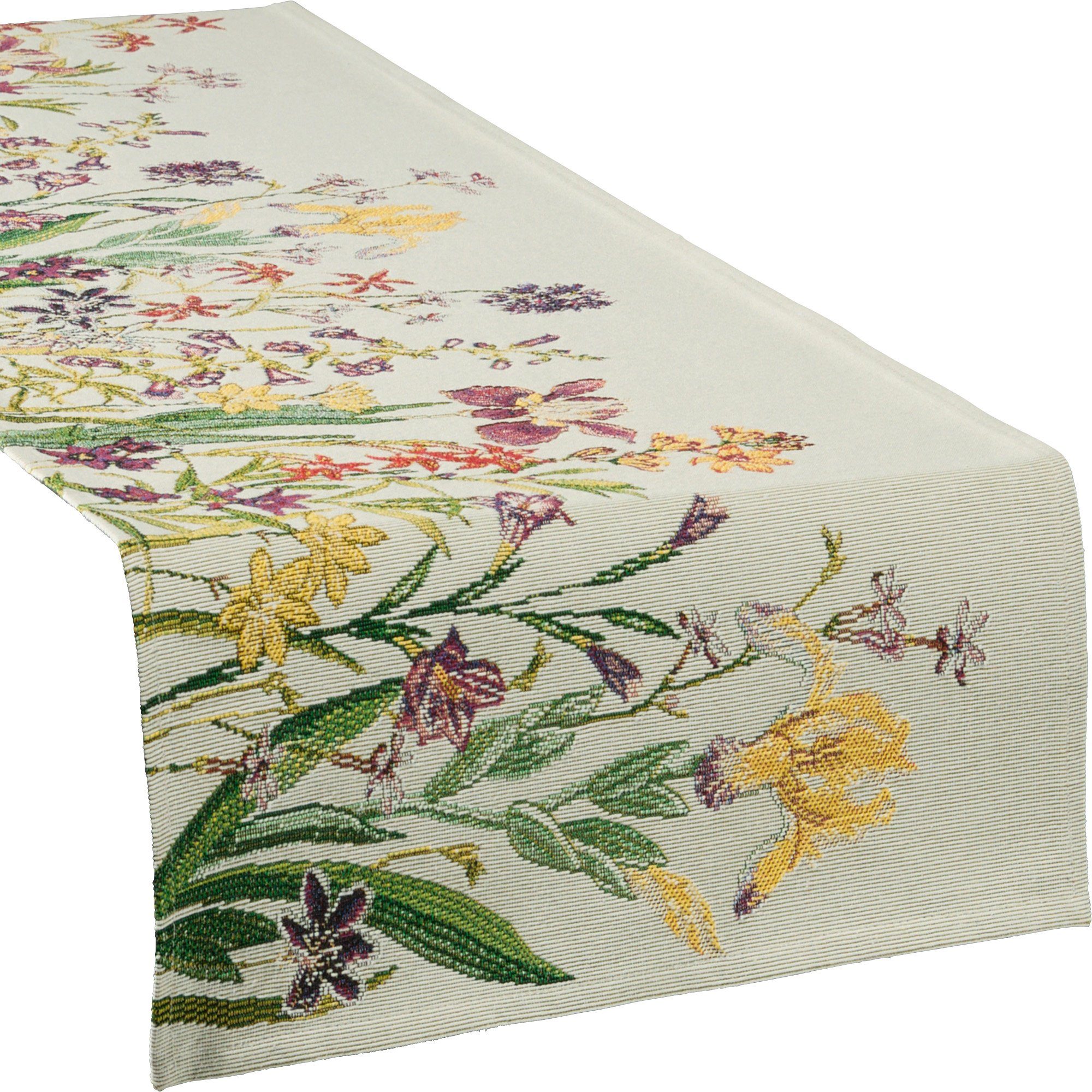 sander table + home Tischdecke Tischläufer "Flowery", Gobelin Blumen günstig online kaufen