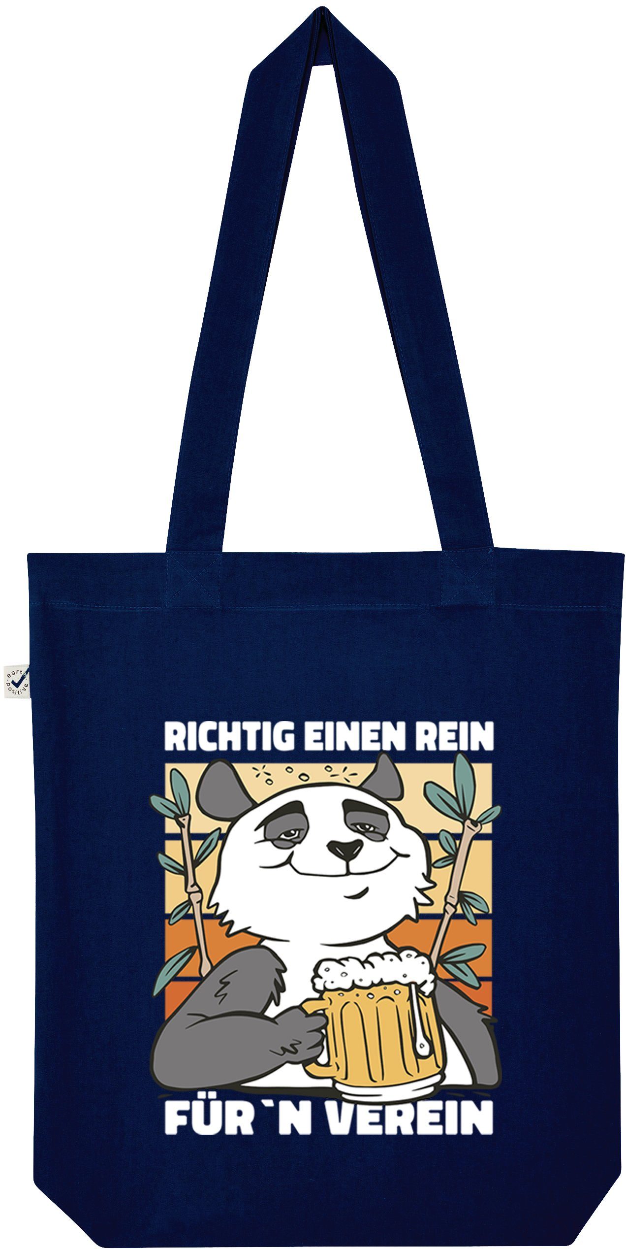 Youth Designz Tragetasche Panda Bier Jutebeutel Tasche Lange Henkel, mit trendigem Print