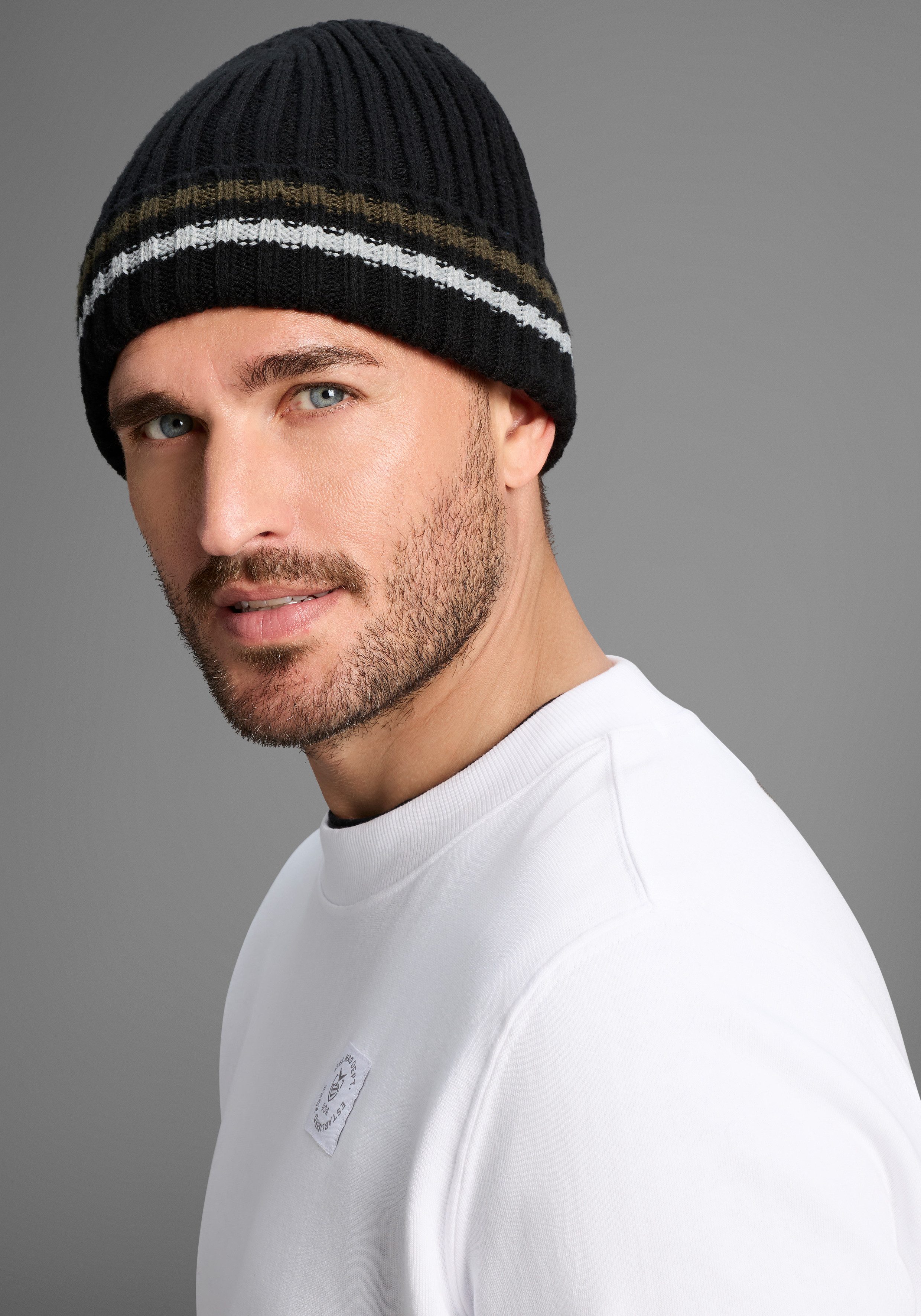 Man's World Strickmütze mit wärmenden Fleecefutter - NEW günstig online kaufen