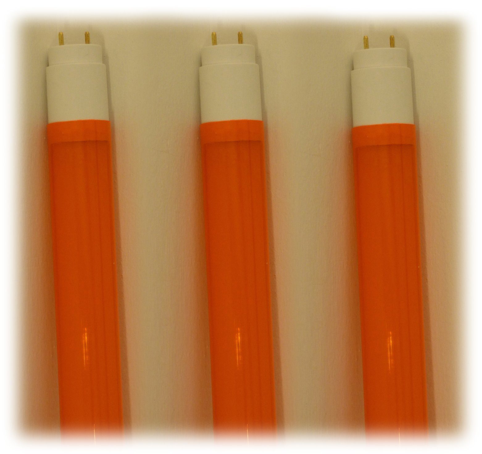 XENON LED Dekolicht 8891 LED Röhre 24 Watt T8 150cm 2500 Lumen Kunststoff 3er Satz Orange, LED, Xenon / Orange