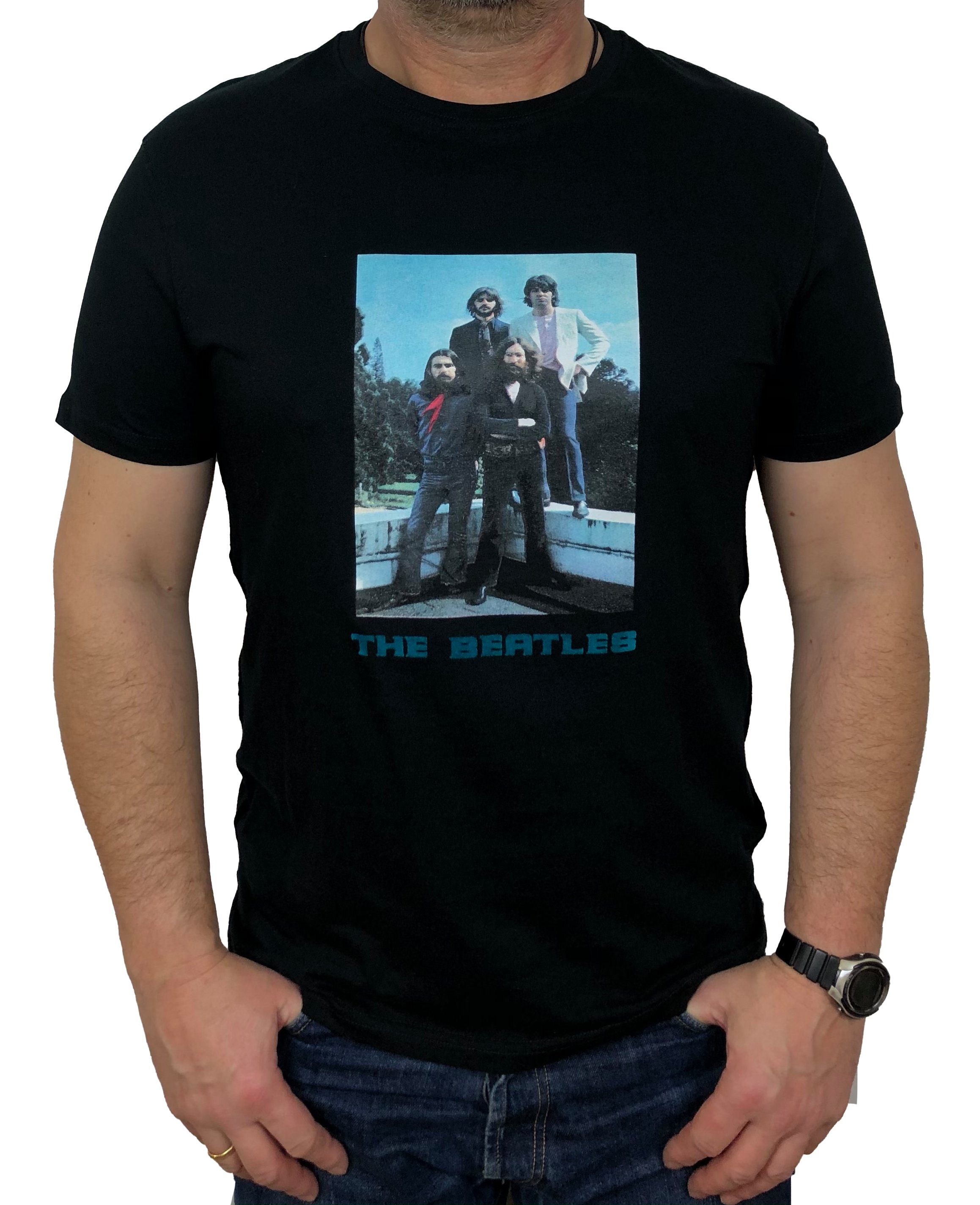 The mit Frontprint T-Shirt (Stück, 2" "Photo Beatles 1-tlg., Stück)
