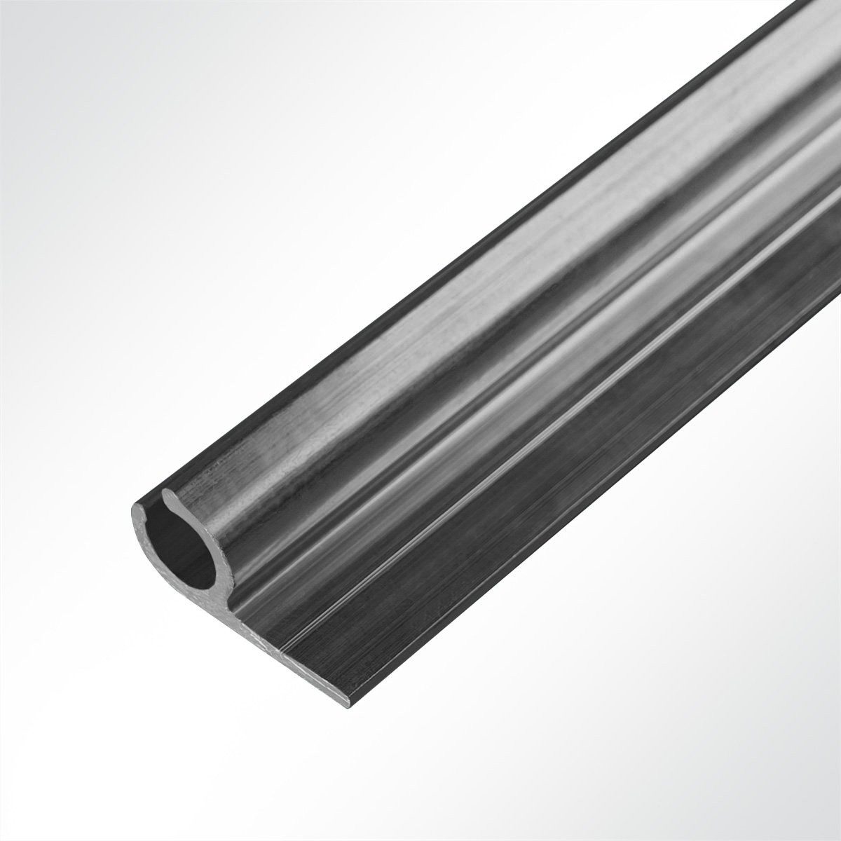 LYSEL® U-Laufschiene Kederschiene Kederleiste Aluminium grau günstig online kaufen