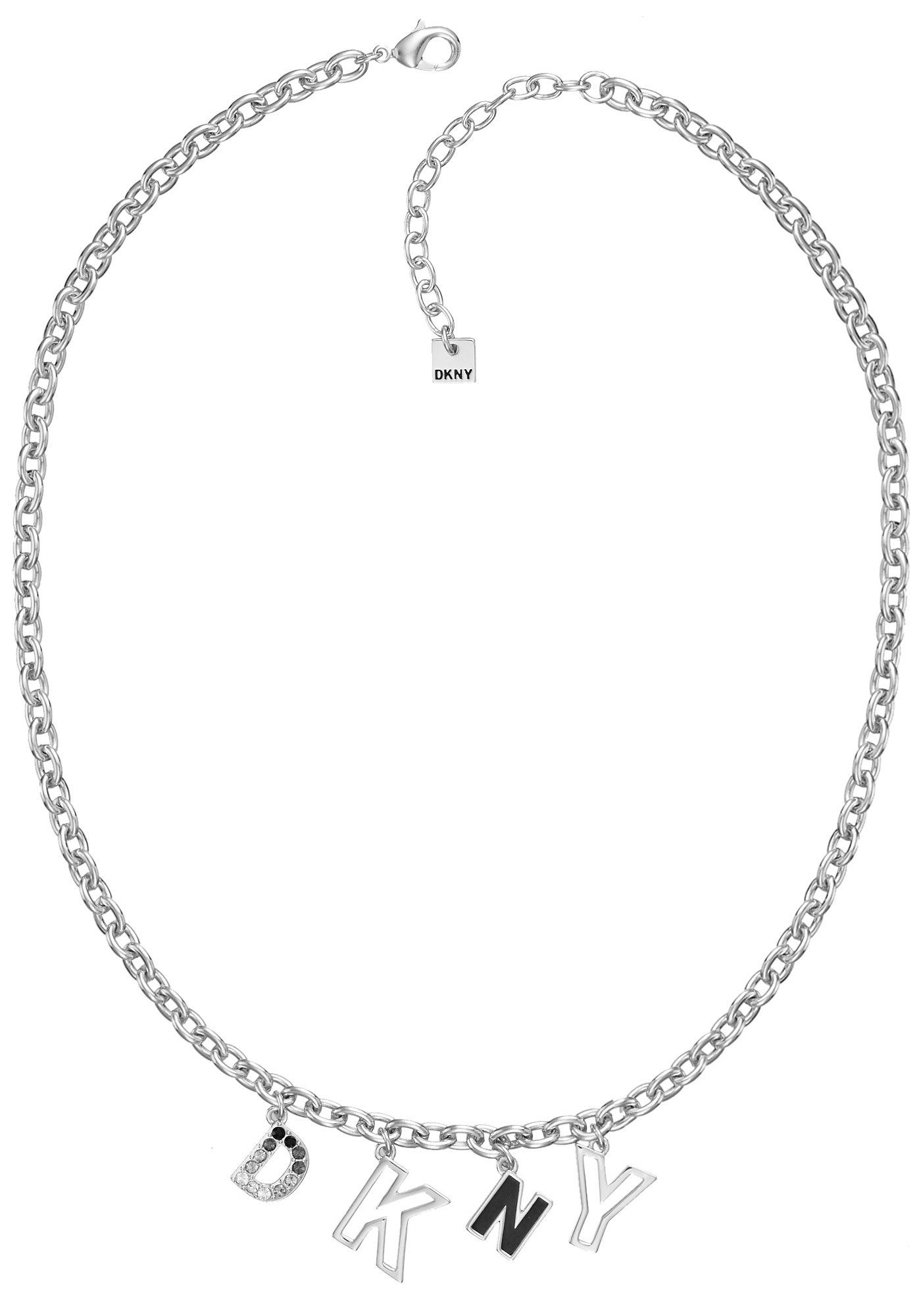 DKNY Kette mit Anhänger Charm silberfar... DKNY Kette mit Anhänger Charm silberfar...