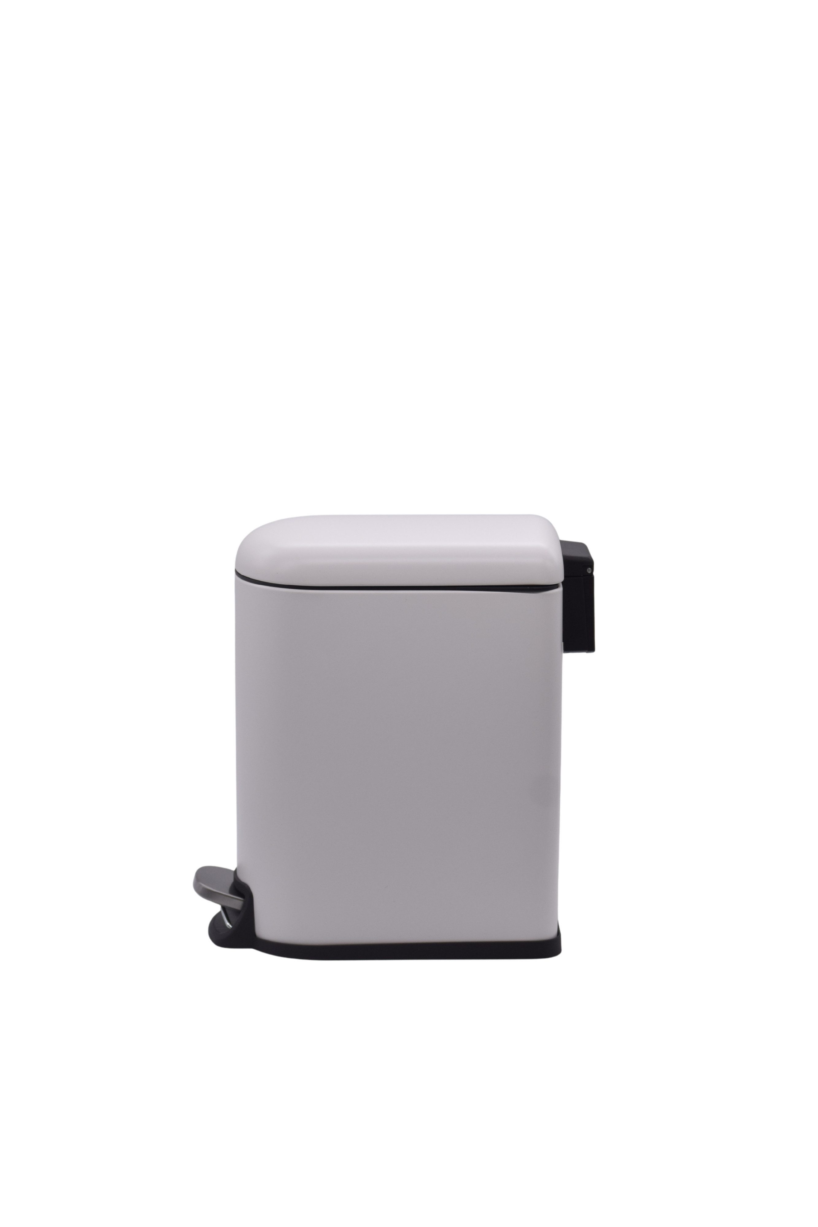 Euroshowers GmbH Kosmetikeimer Classic Weiß 5 Liter mit Pedal und Inneneimer, mit Pedal und soft-close Deckel