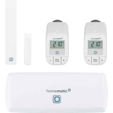 Homematic IP Raumklima (WLAN) + 1 zusätzliches Heizkörperthermostat basic Smart-Home Starter-Set