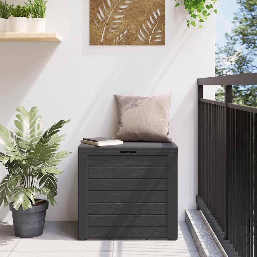 vidaXL Gartenbox Gartentruhe Anthrazit 58,5x46x55 cm Polypropylen