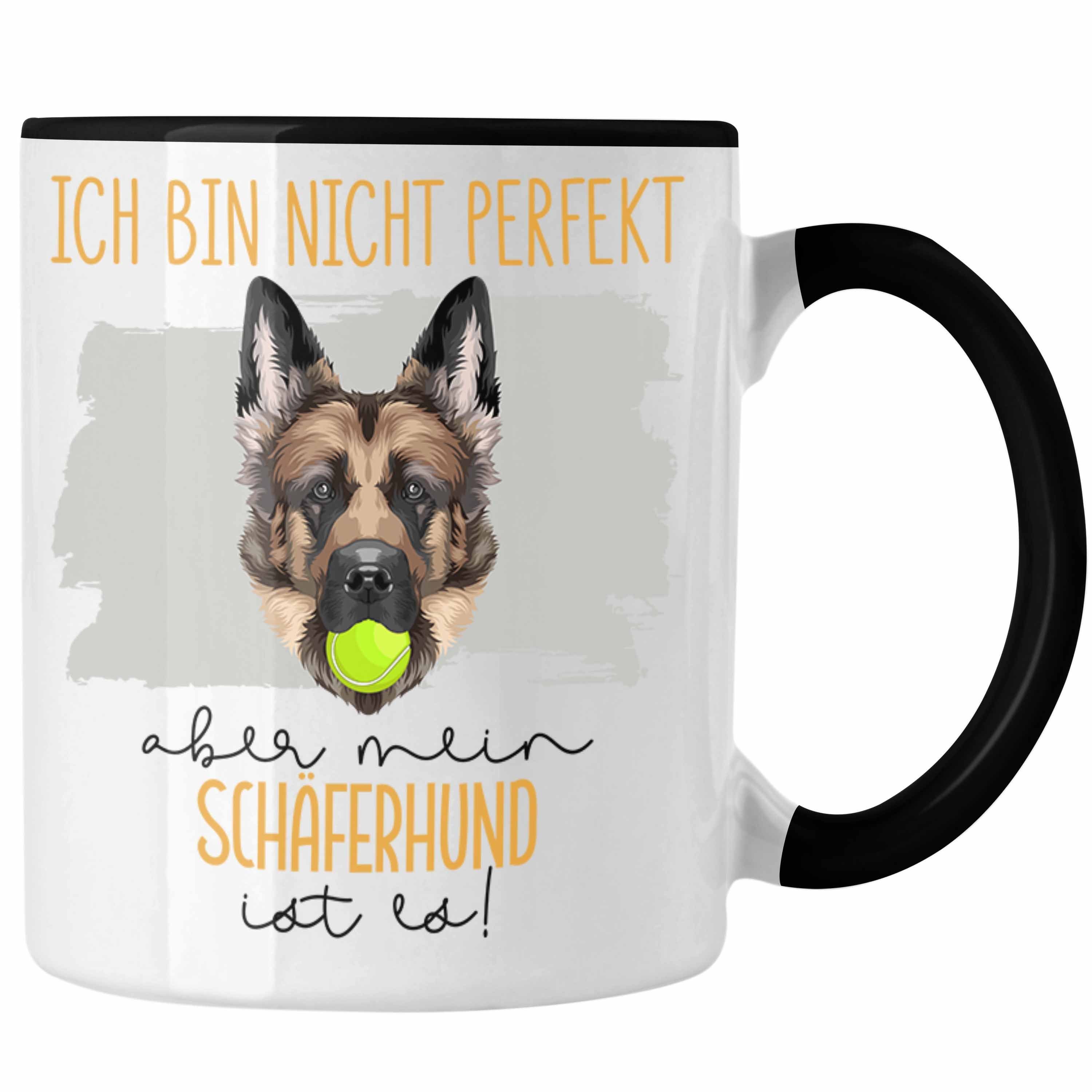 Trendation Tasse Schäferhund Besitzer Tasse Geschenk Lustiger Spruch Geschenkidee Besit Schwarz