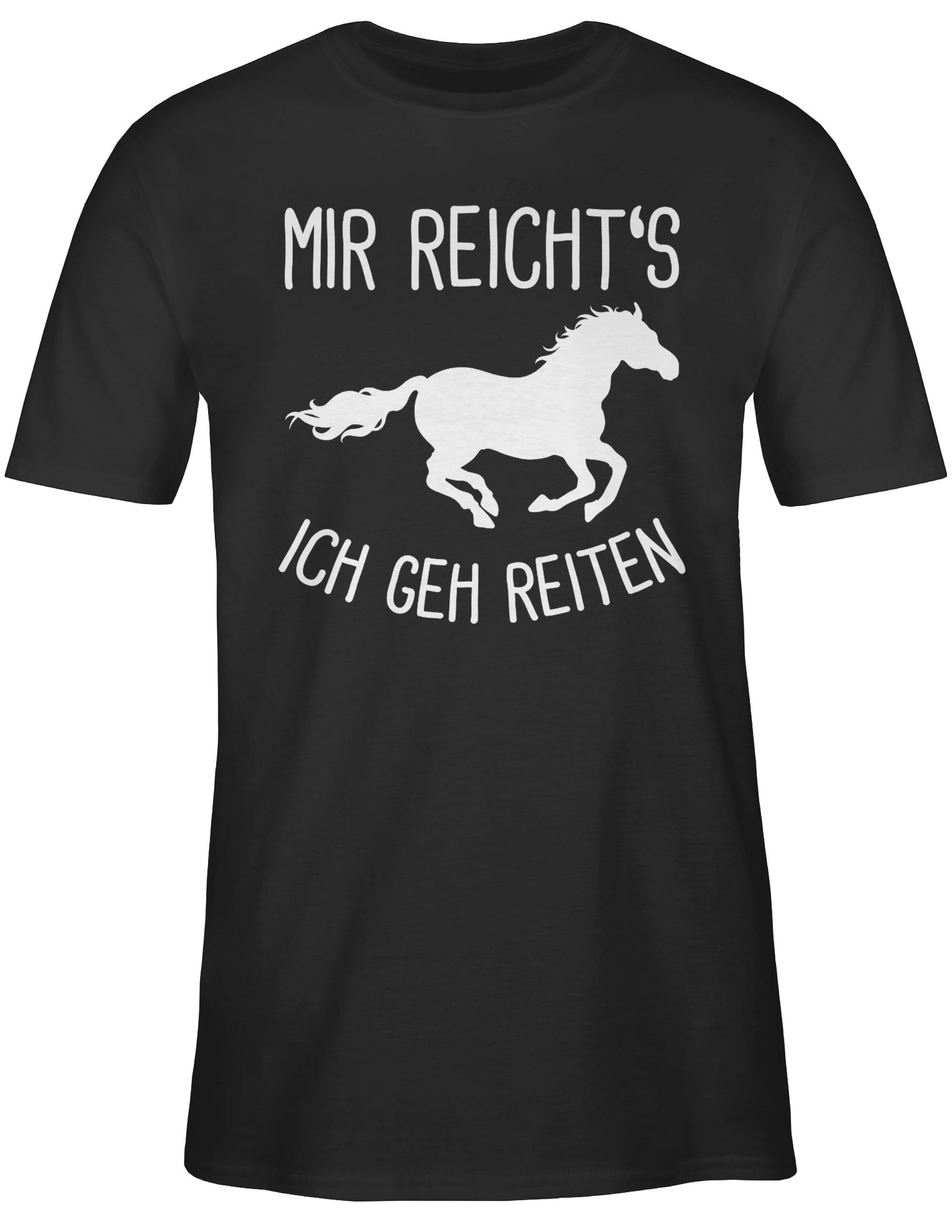 Shirtracer Reiten geh Mir Schwarz ich T-Shirt 01 reichts Pferd