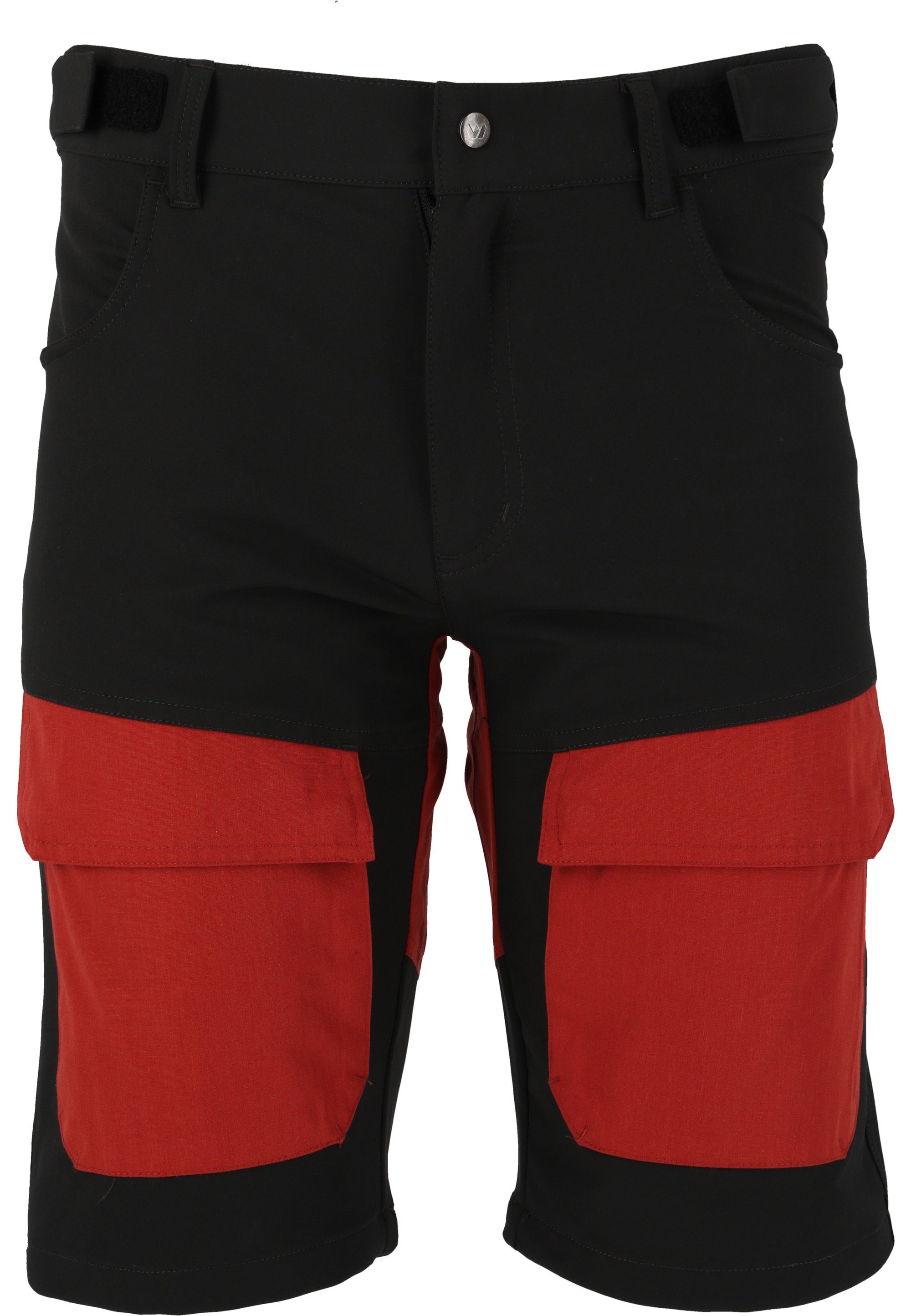 WHISTLER Shorts ERIC mit Funktionsstretch schwarz-rot atmungsaktivem