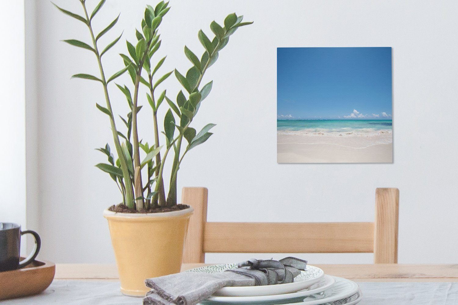 am OneMillionCanvasses® Leinwand Mexiko, für Strand St), von (1 Bilder Schlafzimmer Wellen Blaue Wohnzimmer Leinwandbild