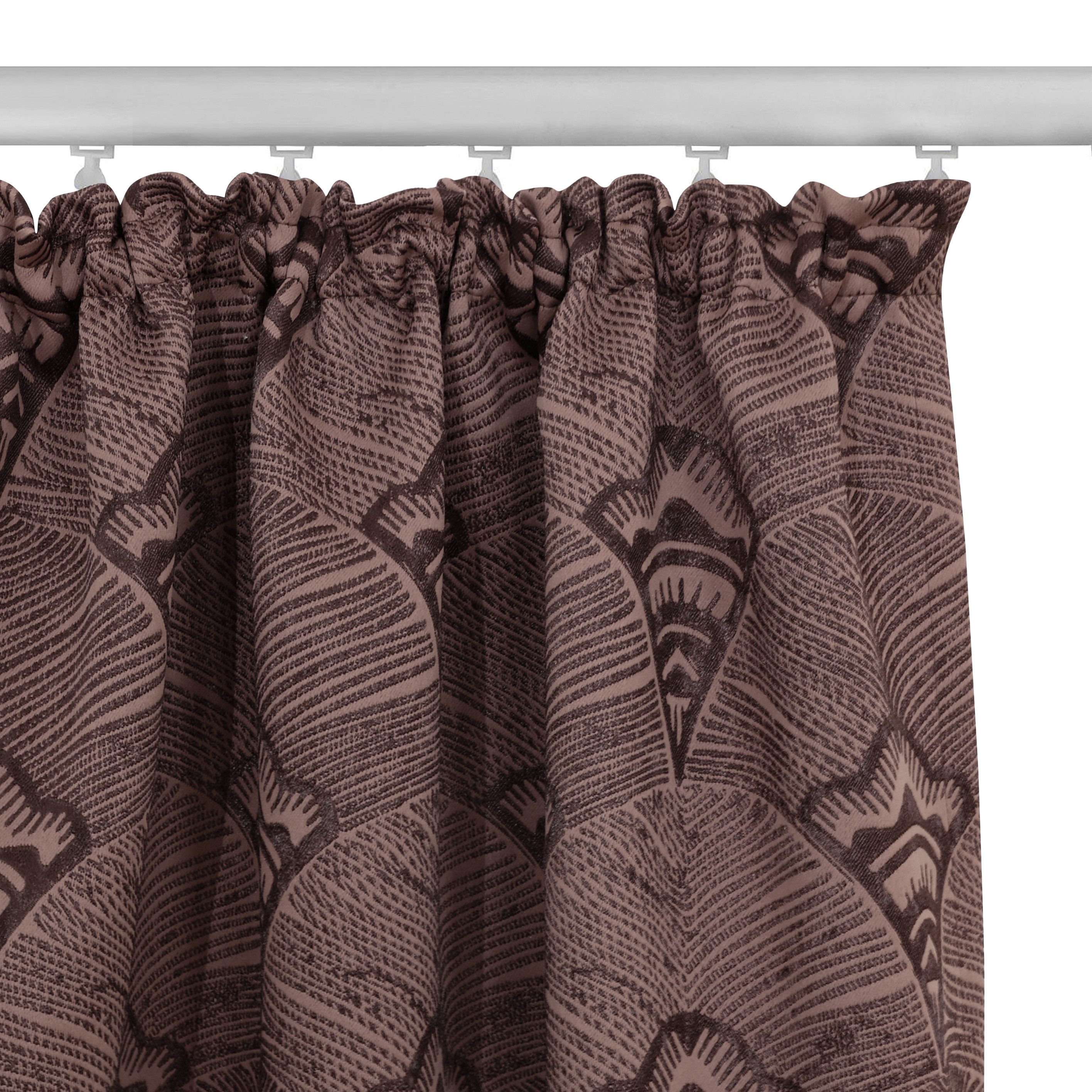 Bruno Banani Verdunkelungsvorhang Alessio (1 St), Kräuselband, verdunkelnd, Polyester, Elegantes Muster, Jacquard, verdunkelnder Vorhang, blickdicht,modern – Bild 4 von 5