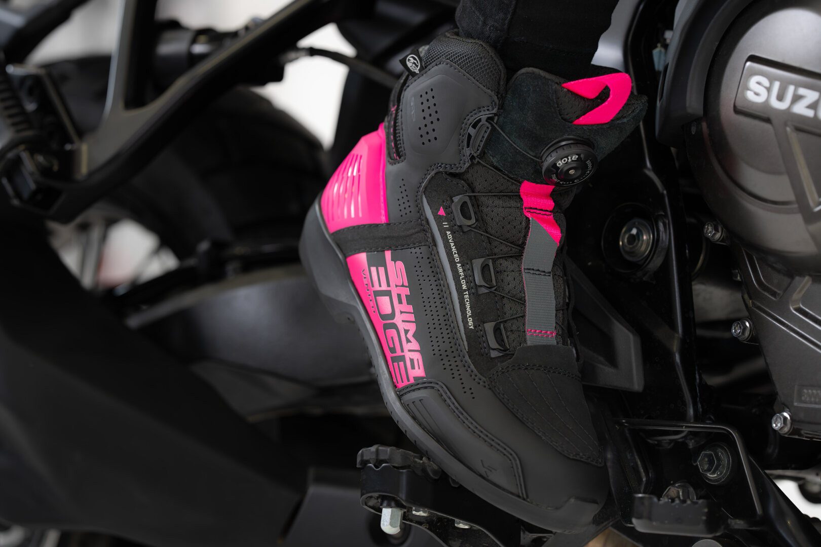SHIMA Edge Vented Damen-Motorradschuhe Motorradstiefel perforiert – Bild 4 von 4