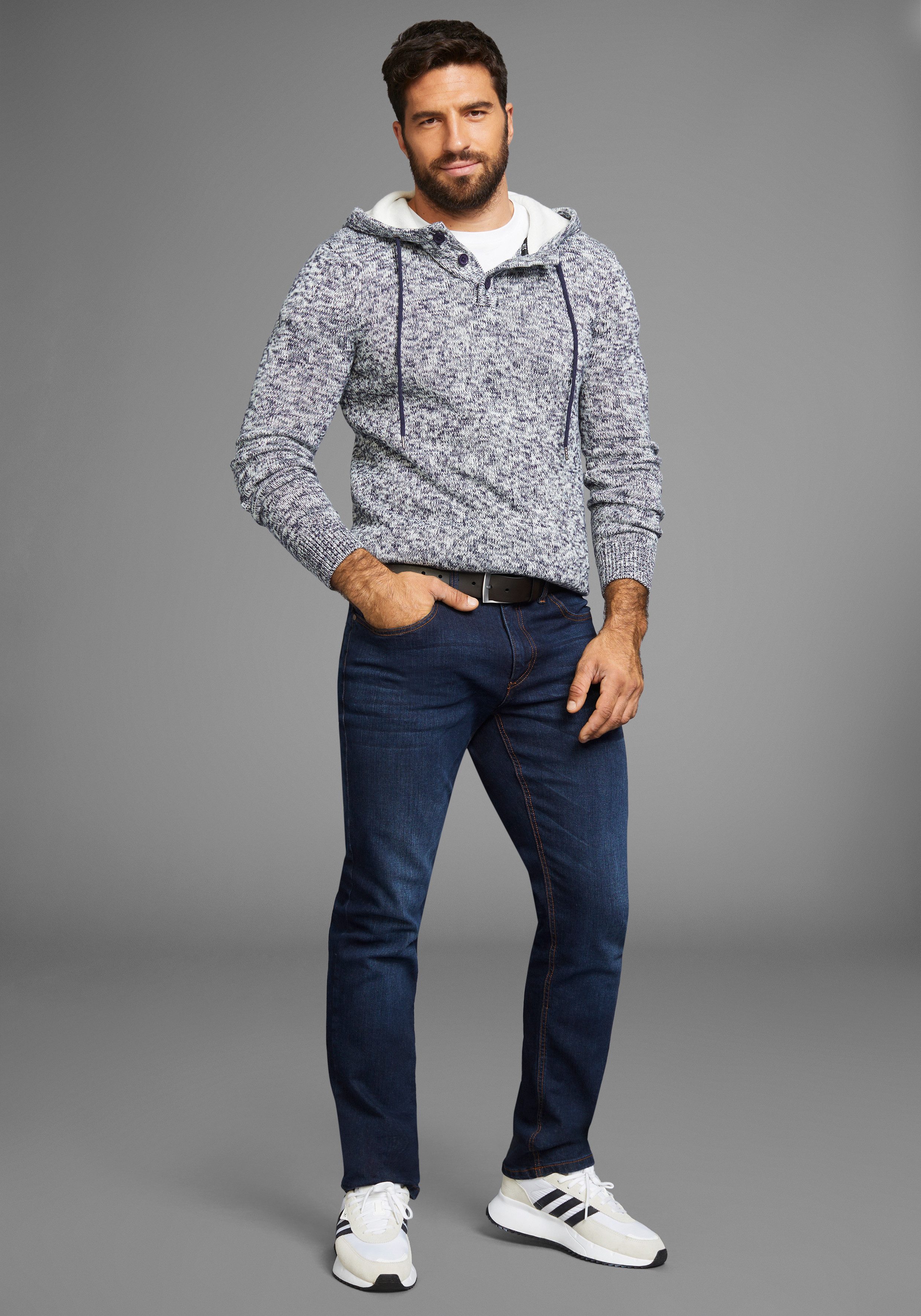 H.I.S Kapuzenpullover Bis Größe 5 XL mit Knopfleiste - NEUE KOLLEKTION günstig online kaufen