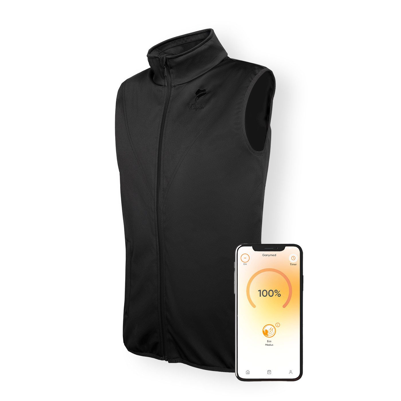 Vulpés Softshellweste Ganymed - Premium Beheizbare Weste Windfest, wasserab günstig online kaufen