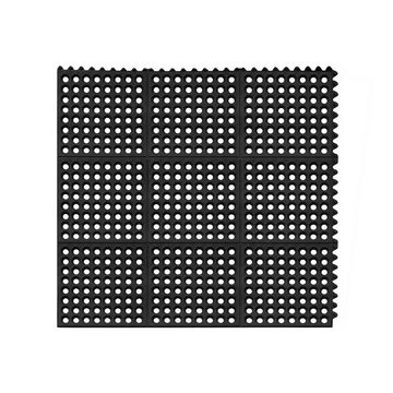 Fußmatte Ringgummimatte Paddockmatte Schmutzmatte Anti-Ermüdungsmatte, Ulsonix, Höhe: 1 mm