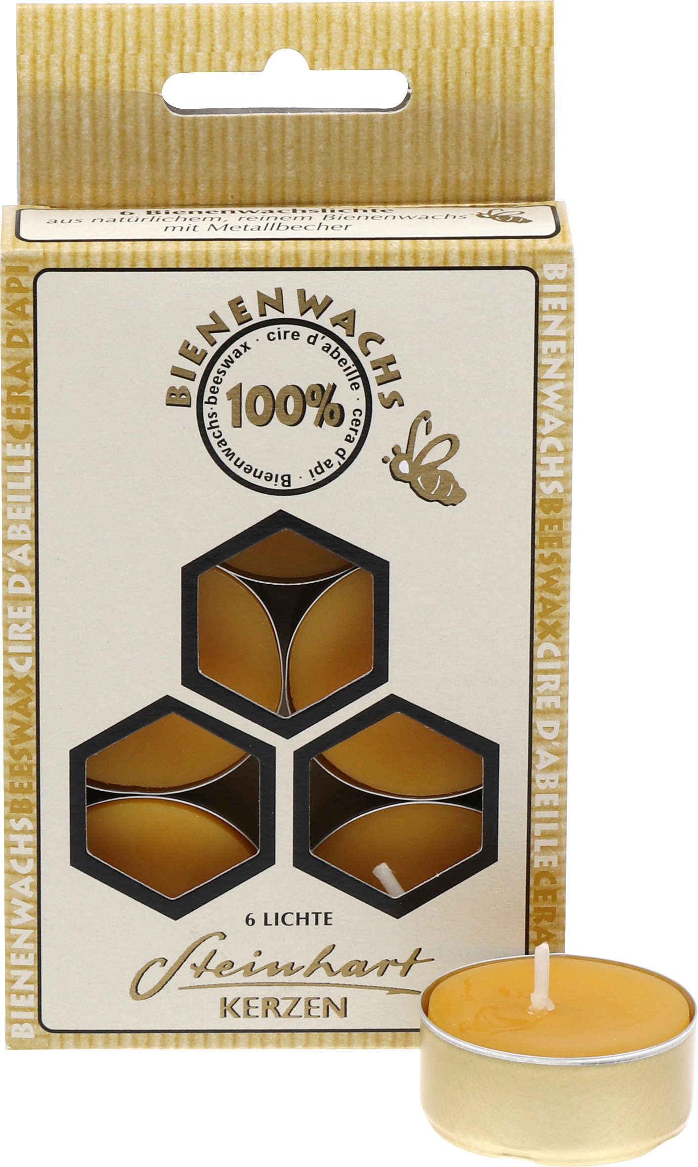Adventskerze Teelichte, 6er-Pack 3h Brenndauer