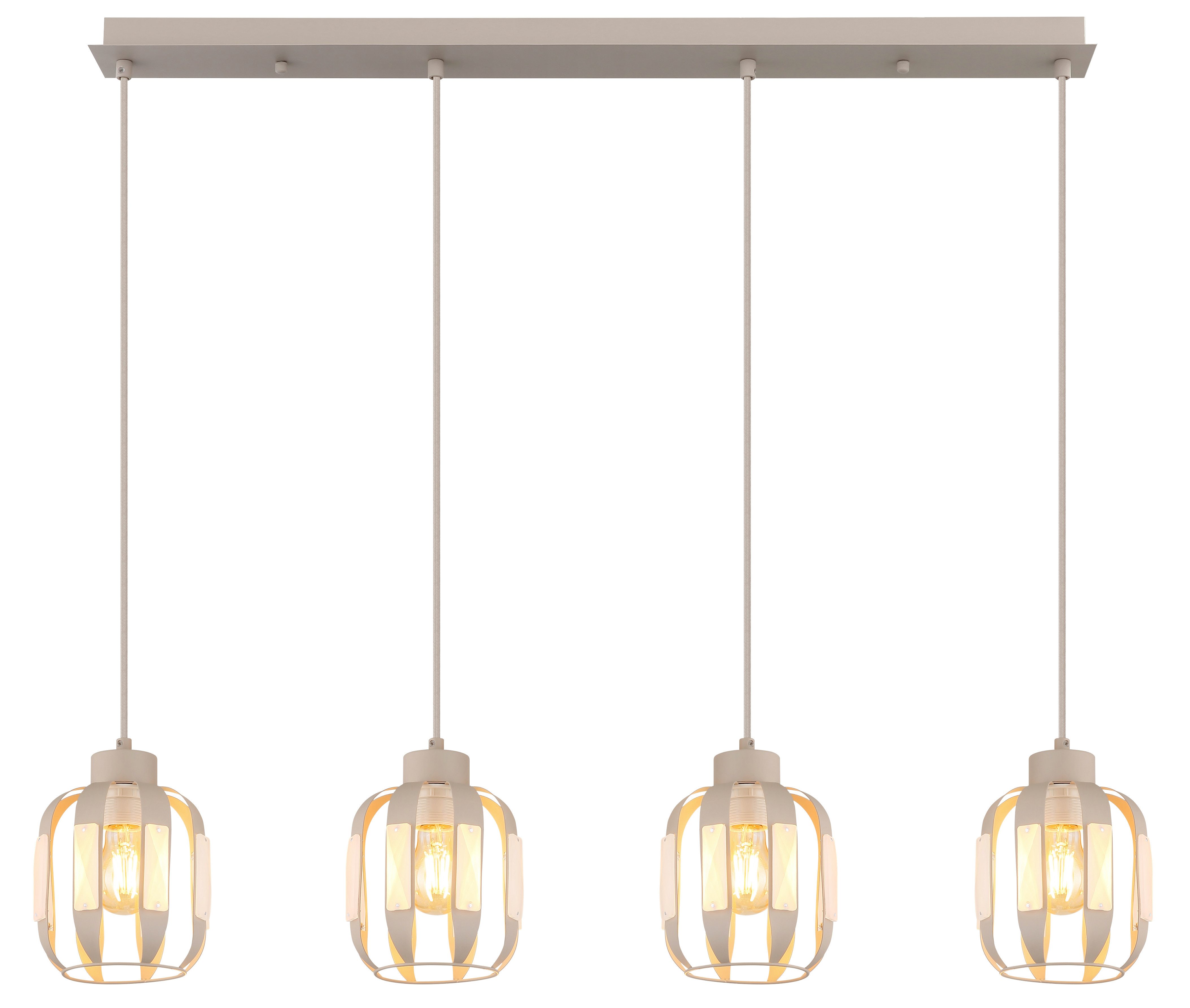 GLOBO LIGHTING Hängeleuchte ARLEN, ohne Leuchtmittel, Hängeleuchte mit Kristallen, elegant, edel & dekorativ