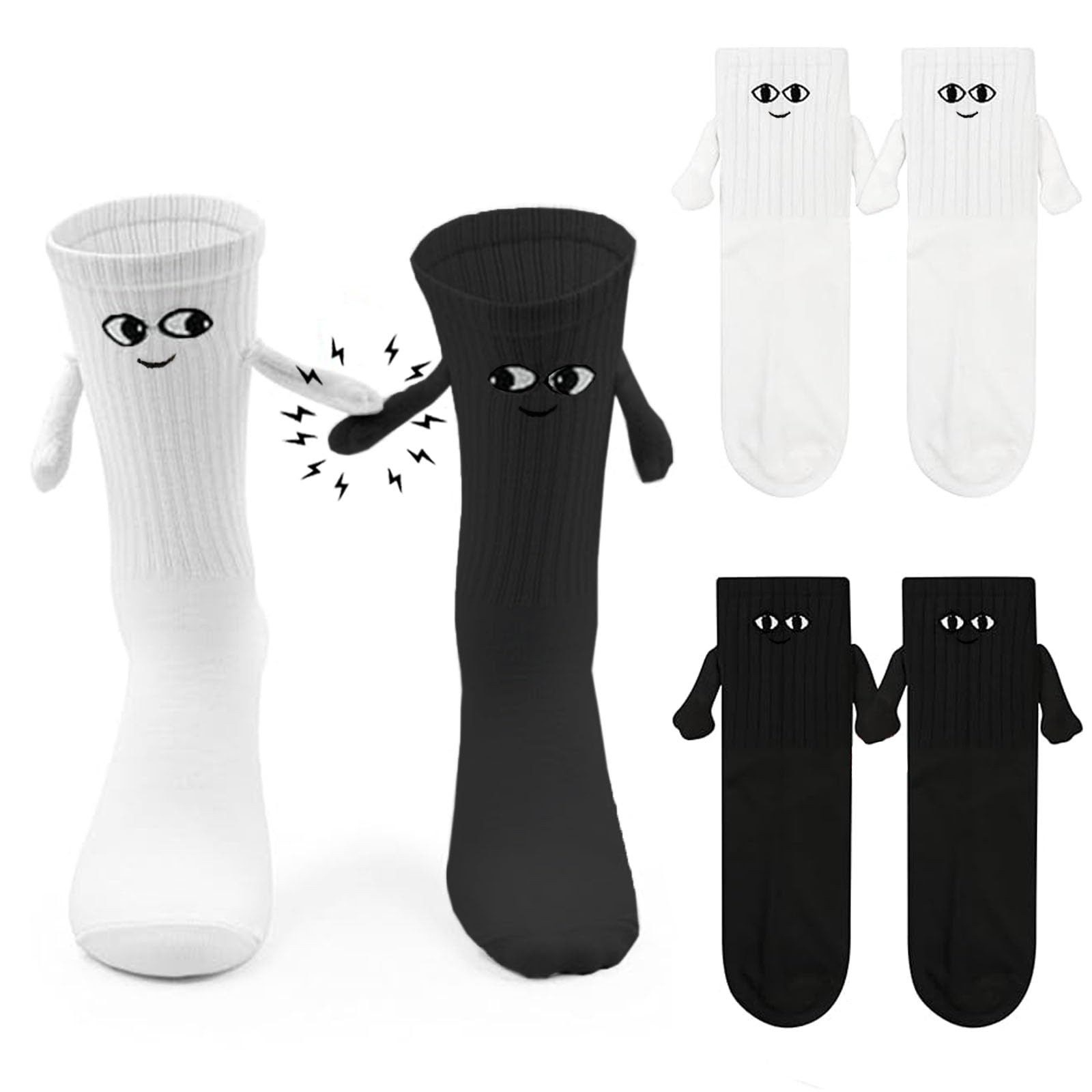 Socken Magnetische Socken Set 2 Paar mit Händen, Größe 36–43