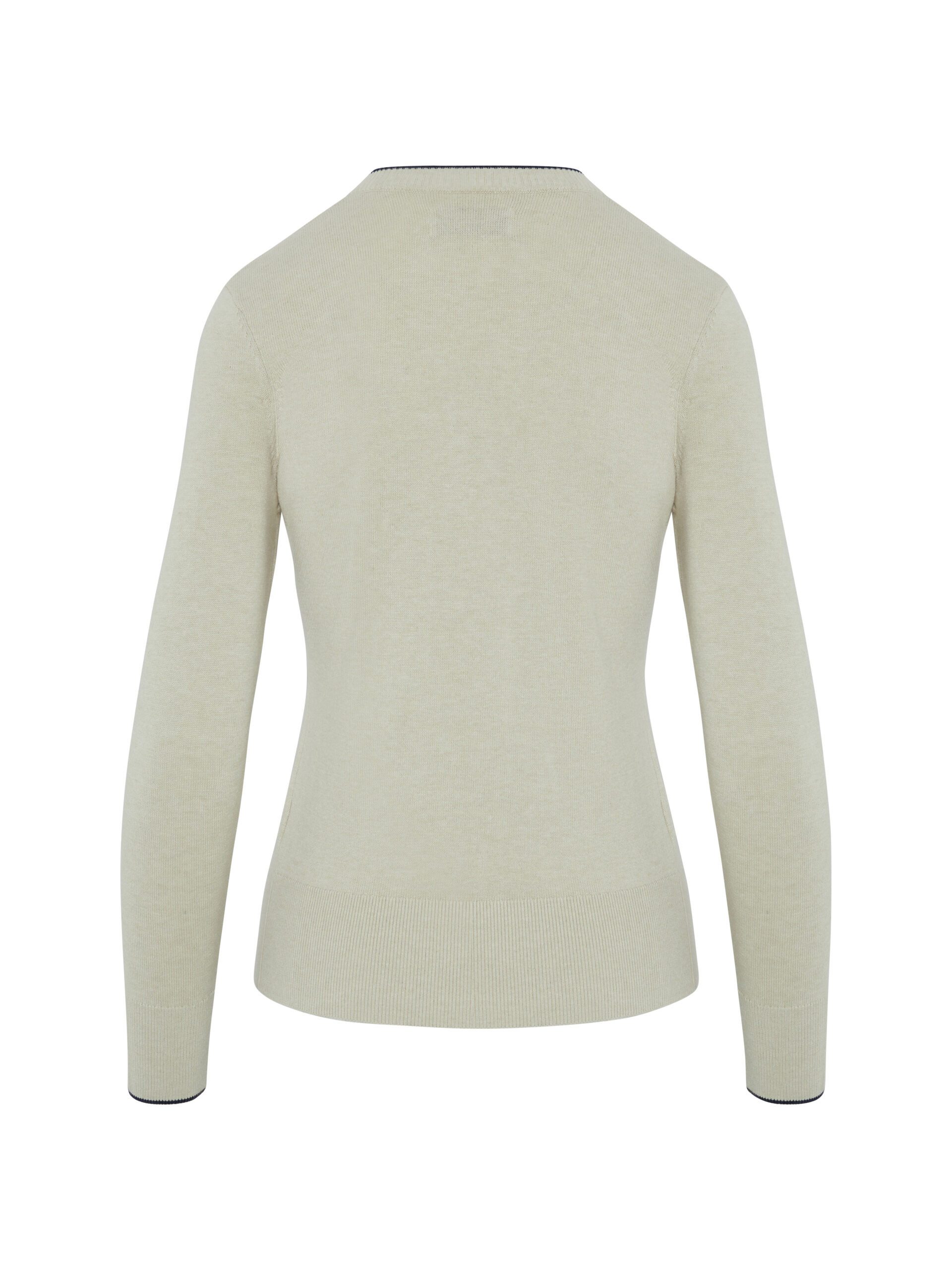 Original Penguin Trainingspullover Original Penguin Golf Pullover Unifarben Beige Damen