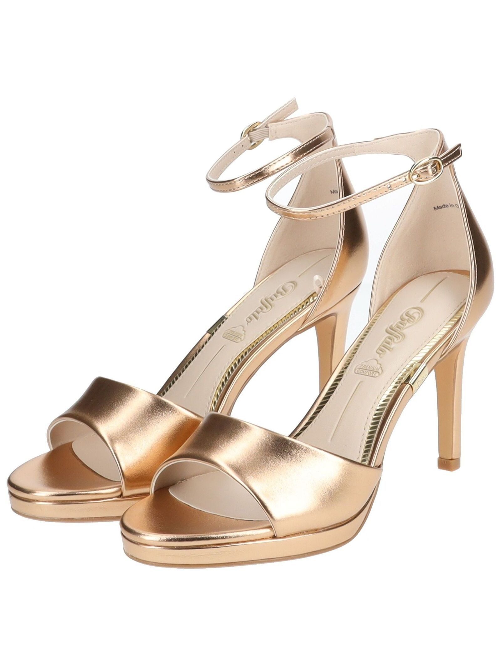 Buffalo Buffalo Sandalen Lederimitat High-Heel-Sandalette