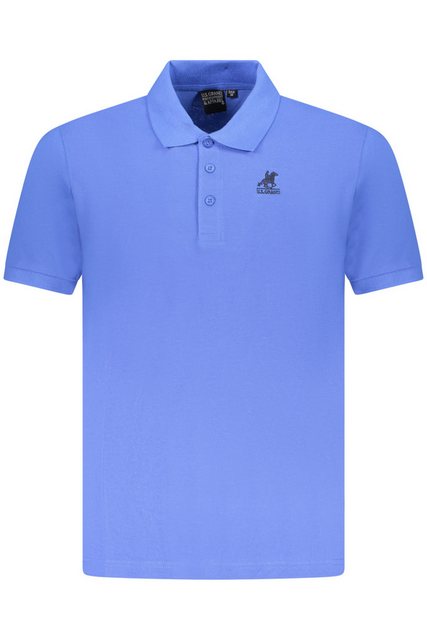 U.S. GRAND POLO Poloshirt Herren Blaues Kurzarm-Poloshirt mit Stickerei und günstig online kaufen