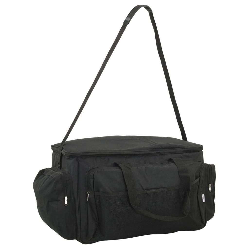 vidaXL Angelkoffer Angeltasche Wasserdicht Schwarz Oxford-Gewebe