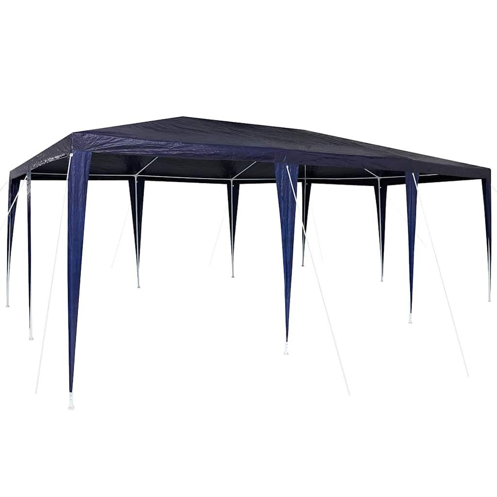 vidaXL Partyzelt Party-Zelt Blau 600 x 400 x 266 cm Polyethylen und Stahl