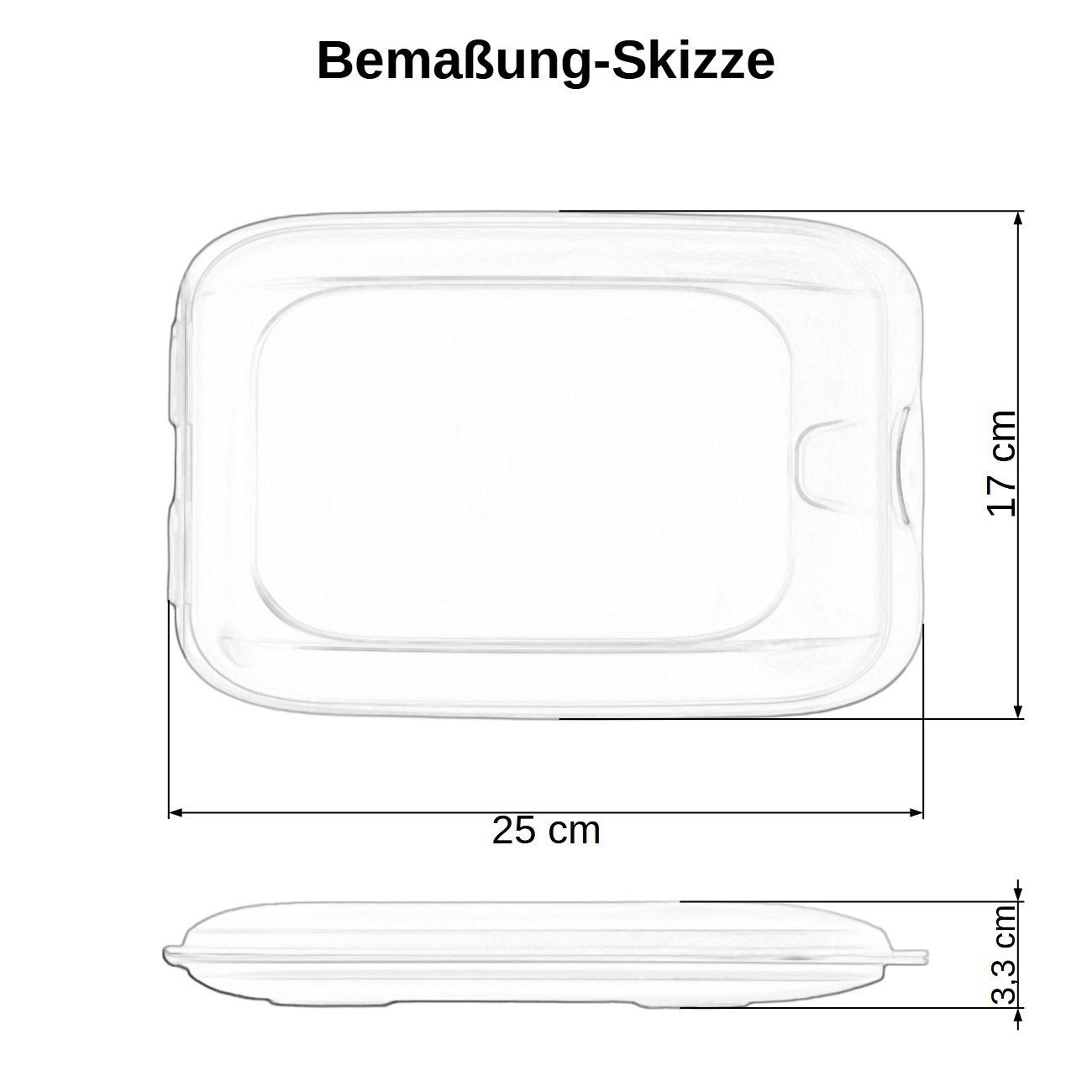 Engelland Frischhaltedose Aufschnittdosen, Aufschnittbox, PP-Kunststoff, BPA-frei, (Vorteils-Set, 4-tlg., mit transparentem Deckel), stapelbar, platzsparend, Ordnung im Kühlschrank, Organizer, Stapelbox