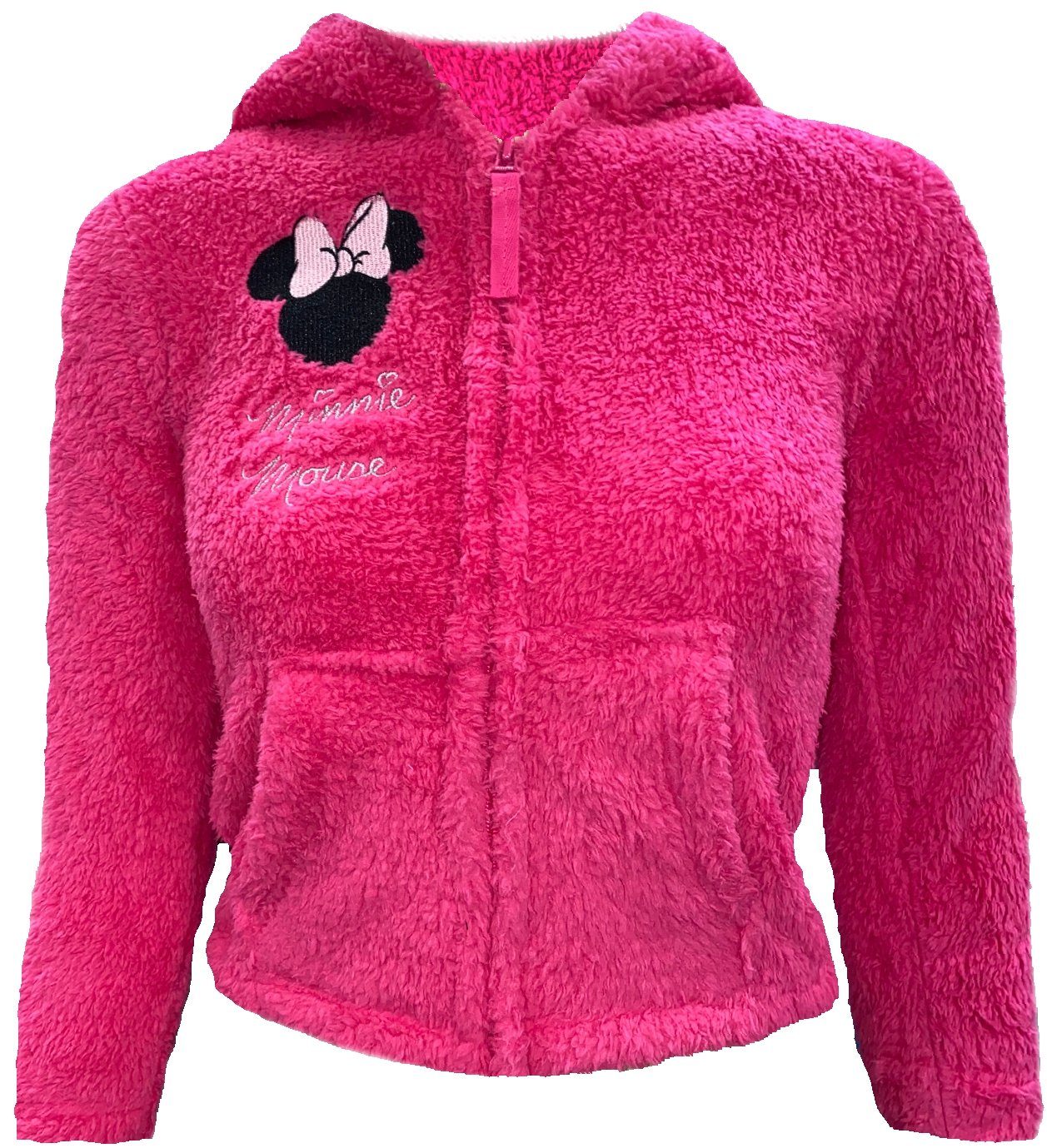 Fleecejacke Minnie Mouse Fleecejacke für Mädchen Coral Fleece Kita + Schule