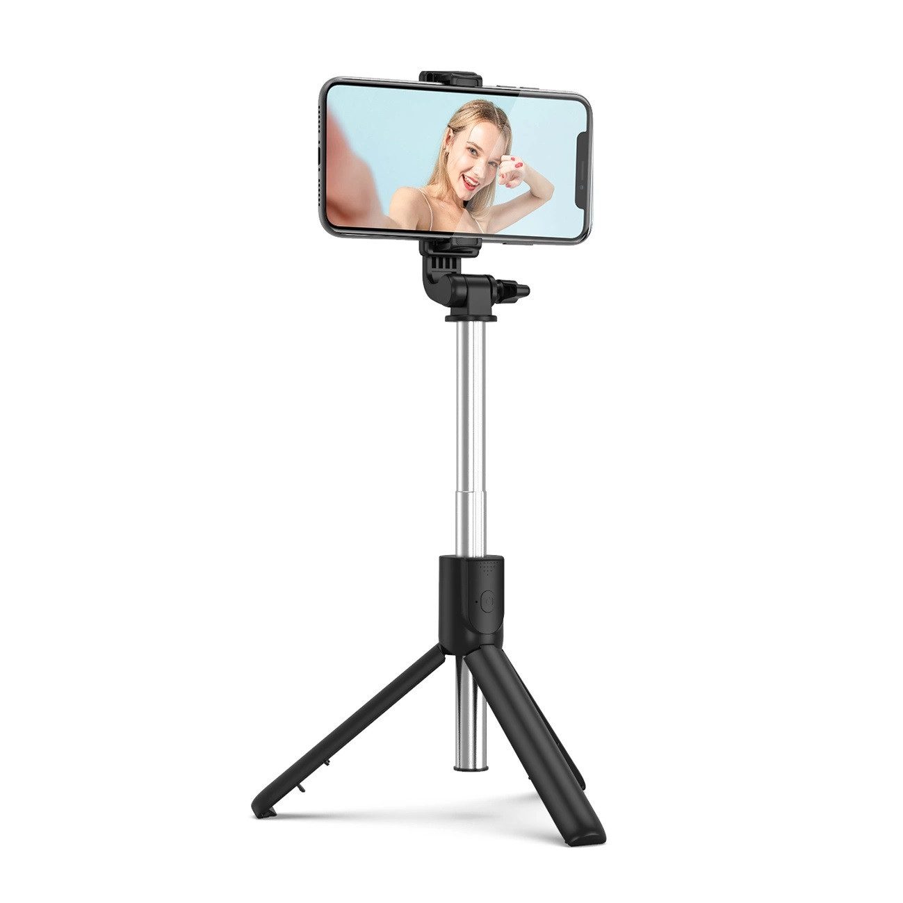 Hurtel Selfie-Stick Selfie-Stick 0,7 m für Telefon Teleskopstativ mit Bluetooth Funktion