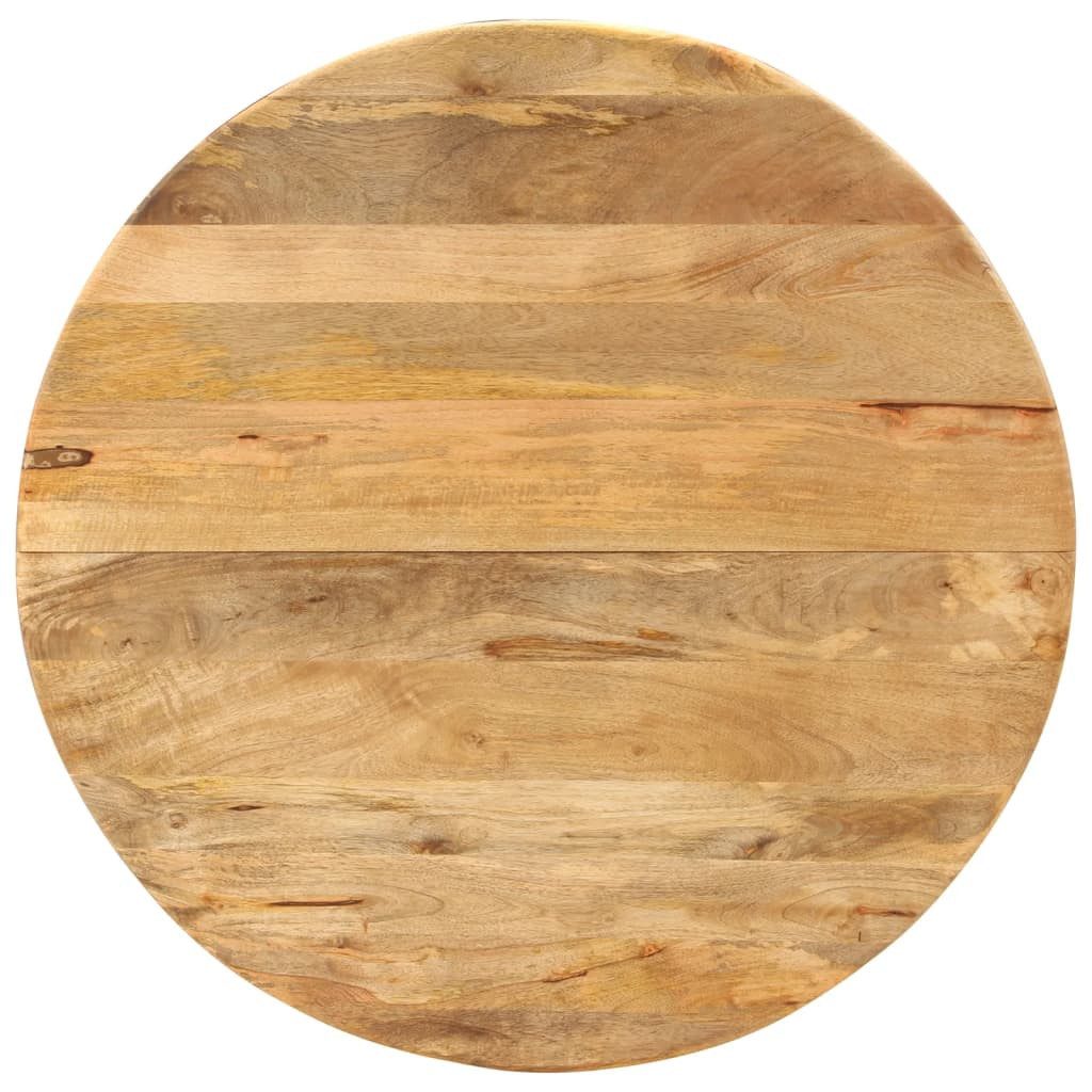 vidaXL Esstisch, Esszimmertisch Ø110x78 cm Massivholz Mango und Stahl