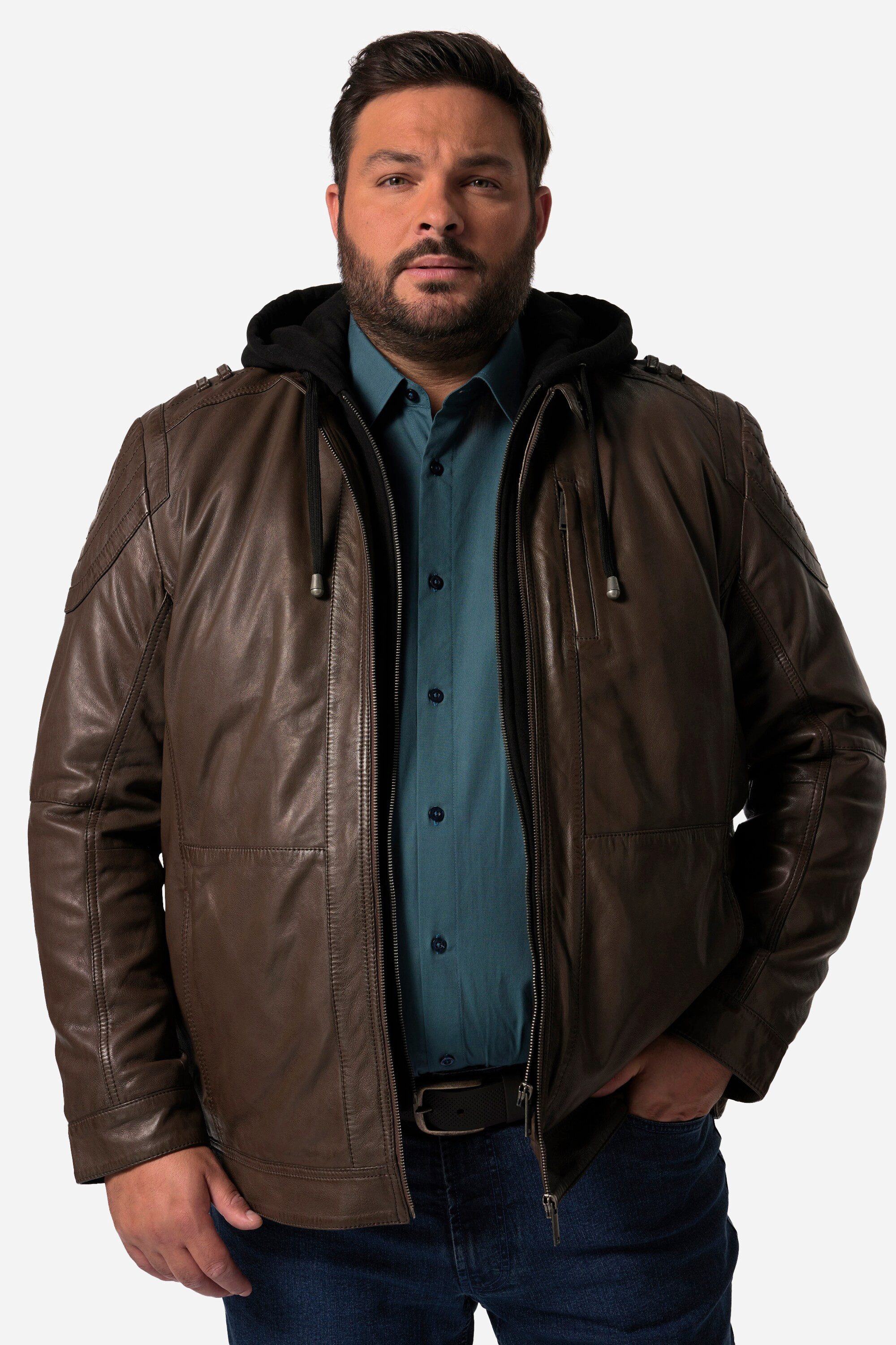 Men Plus Lederjacke Men+ Lederjacke Leder günstig online kaufen