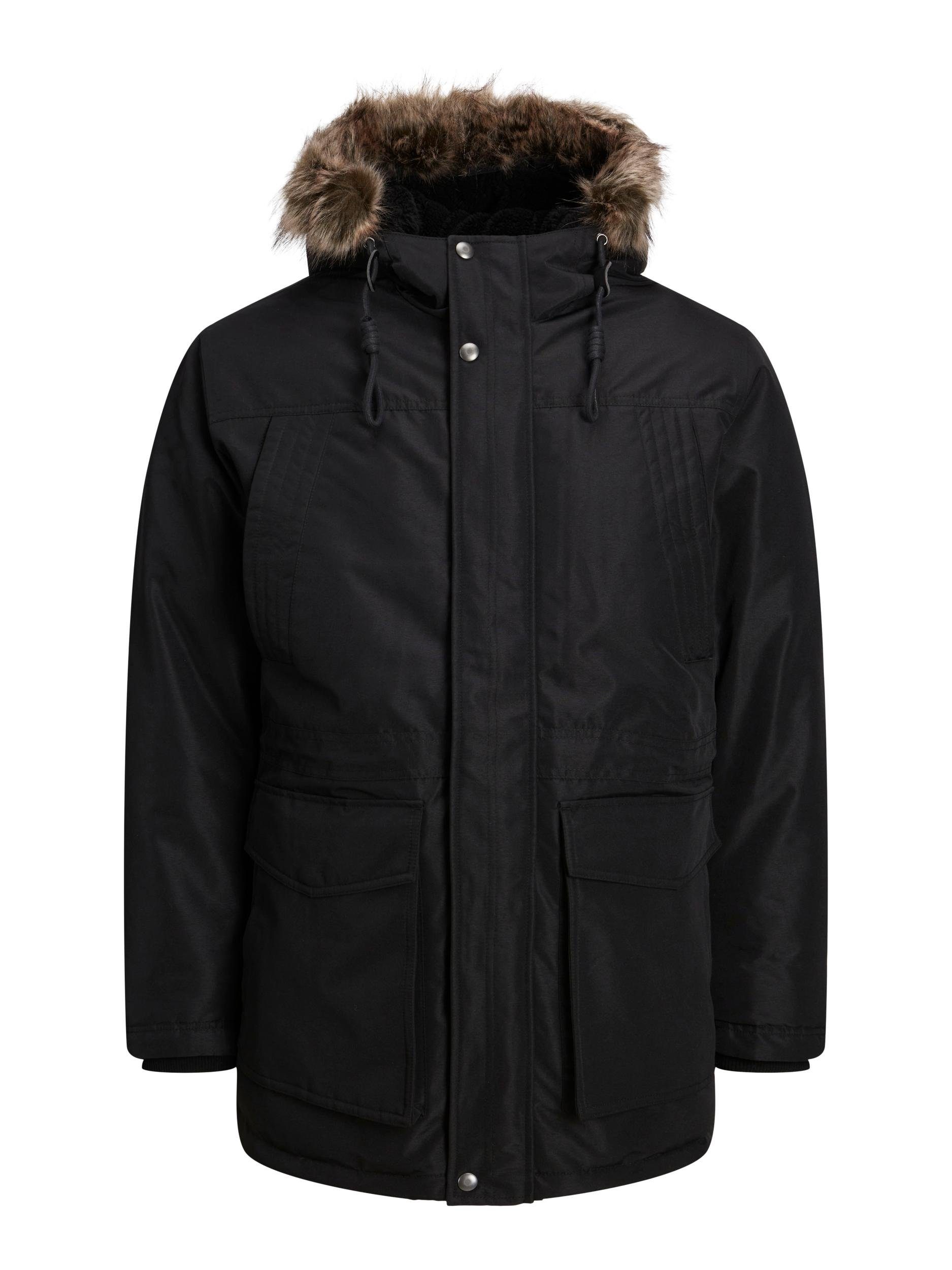 Jones JACKET Jack & Outdoorjacke JJDAVID black PARKA