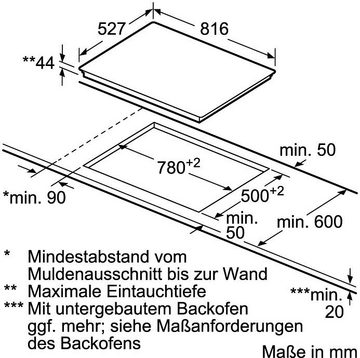 BOSCH Elektro-Kochfeld von SCHOTT CERAN® Serie 8 PKM875DP1D, mit Powerboost-Funktion