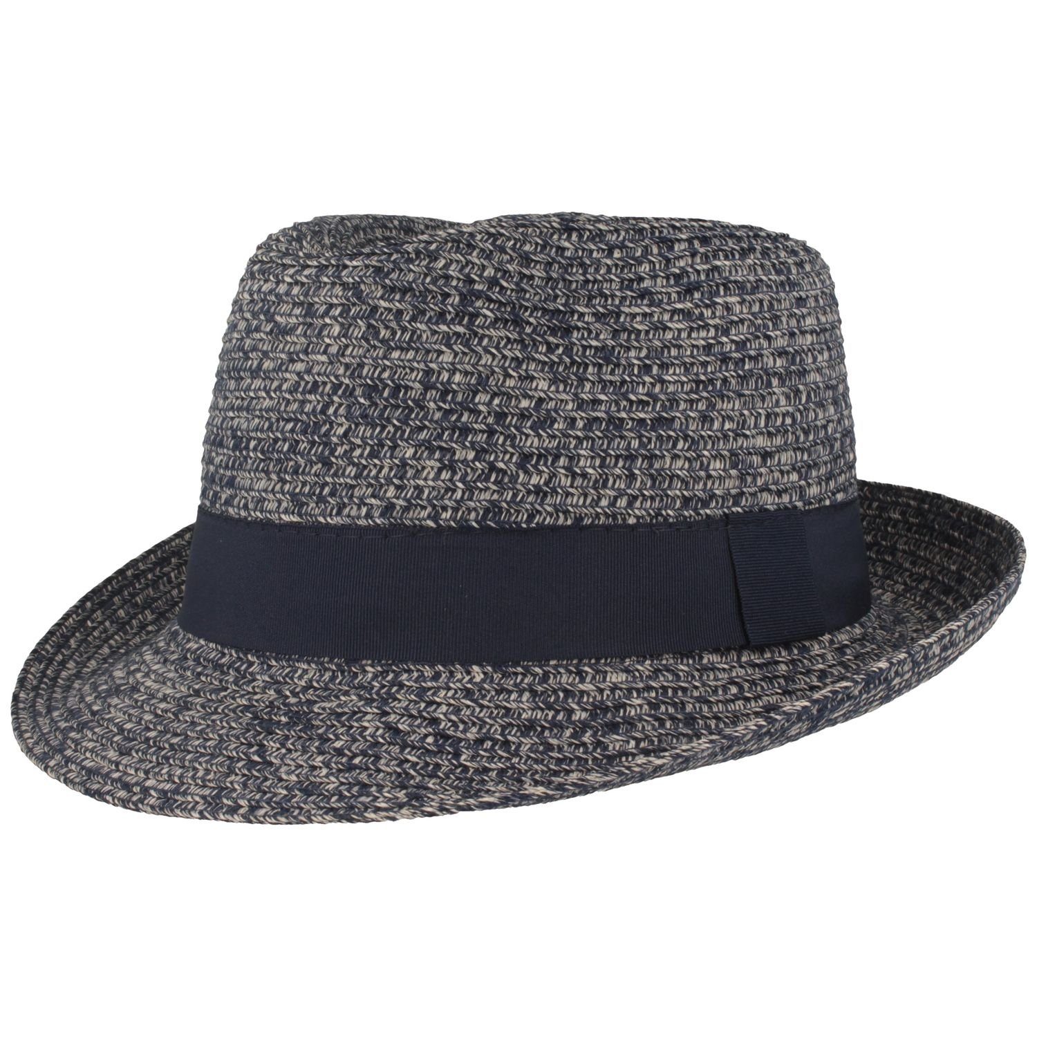 Breiter Strohhut knautschbarer Trilby aus Baumwollmix günstig online kaufen