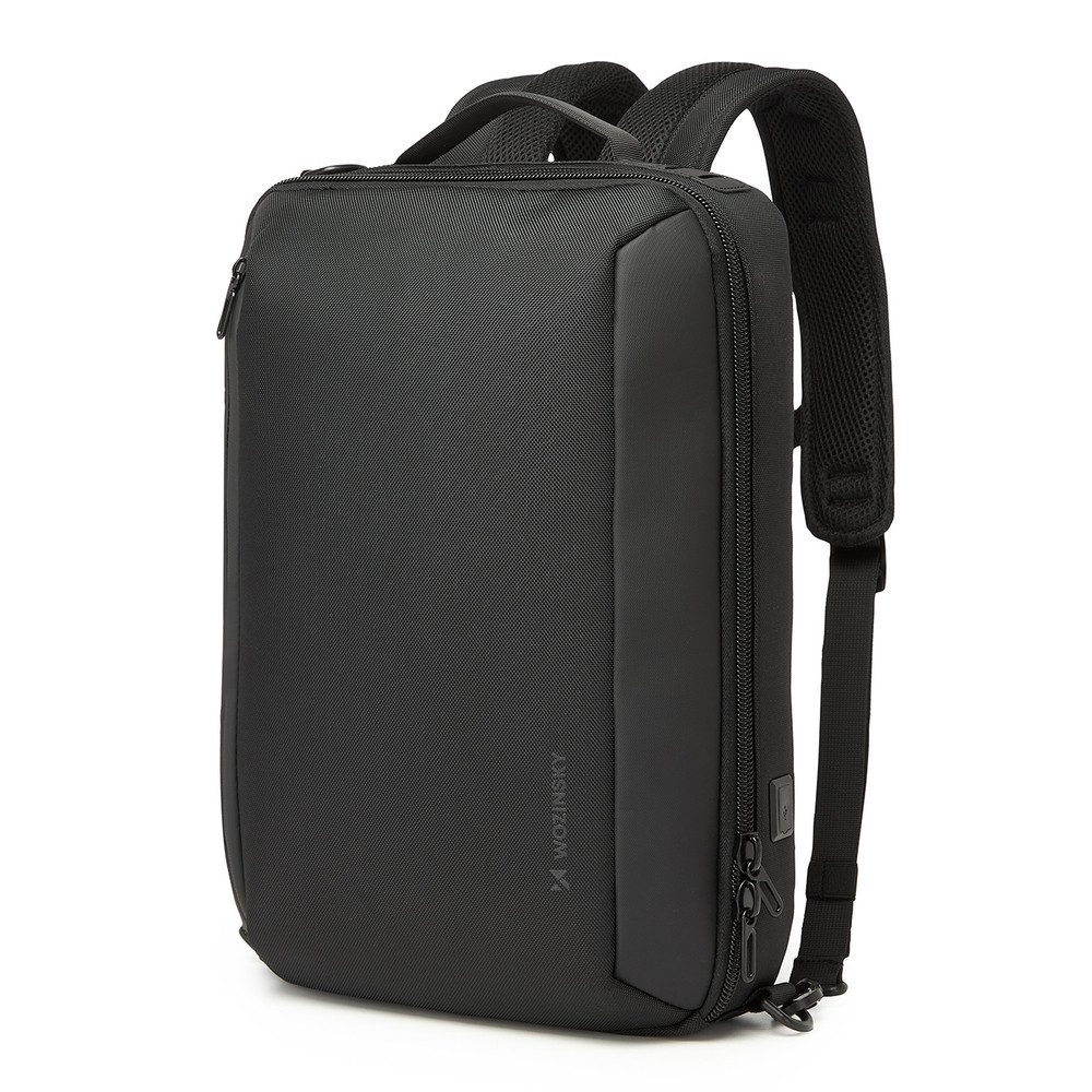 Wozinsky Rucksack Businessrucksack Laptoptasche Umhängetasche (Spar-Set, 1-tlg., 42x28x8 cm gepolstert), USB-Anschluss, wasserabweisend, 2-in-1 tragbar