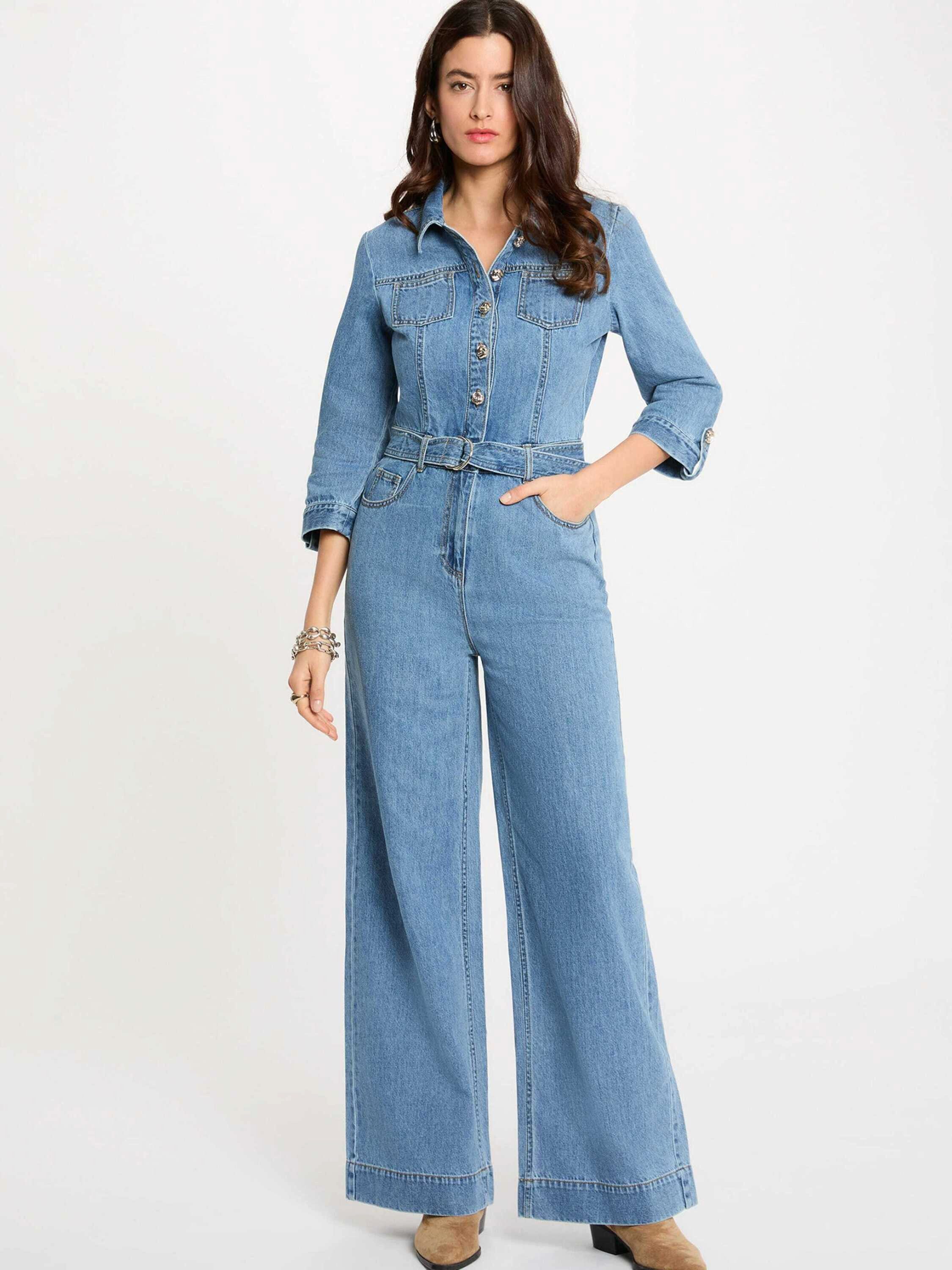 MORGAN Jumpsuit 261-PIMA (1-tlg) Plain/ohne Details