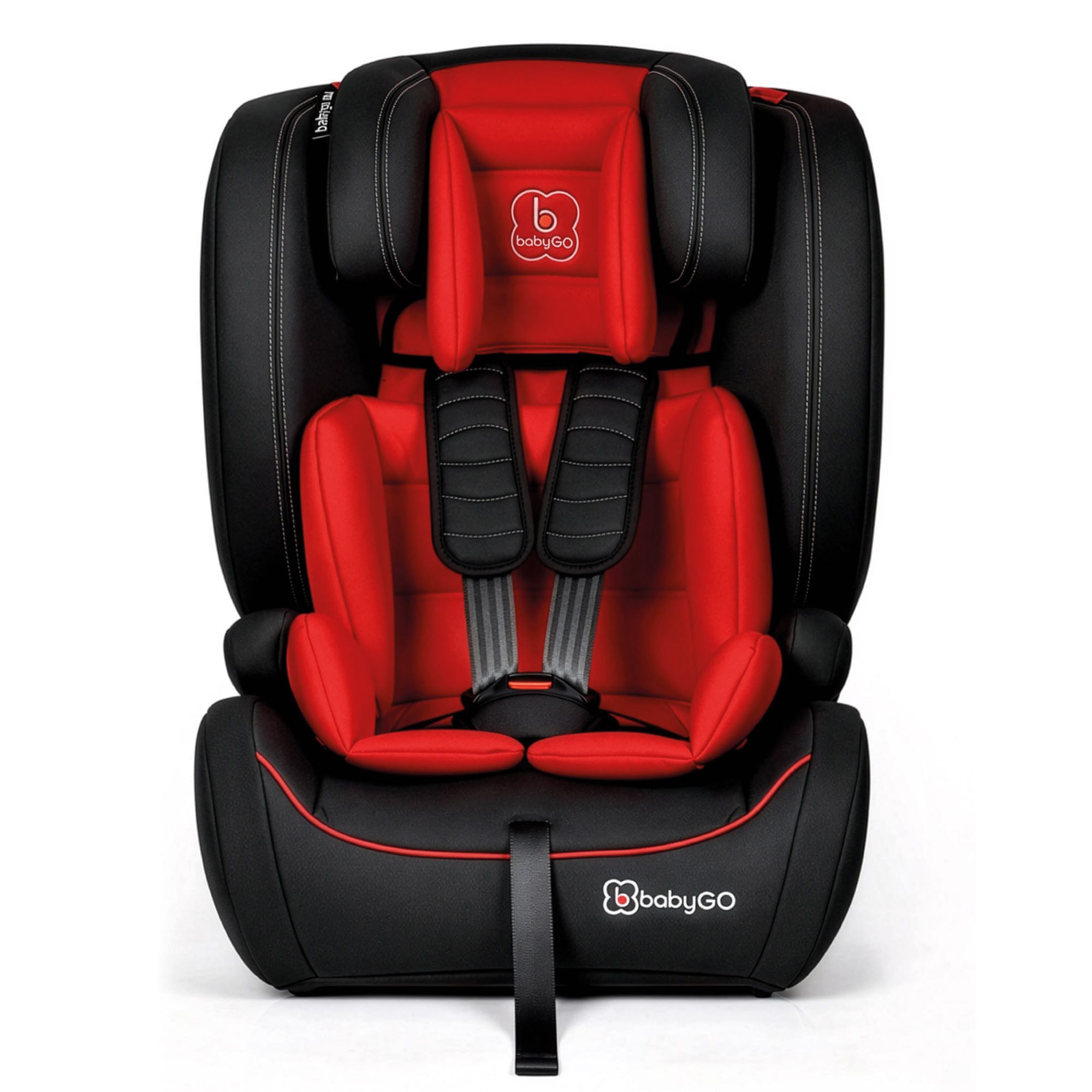 BabyGo Autokindersitz FreeMove Isize, ab: ab 9 Monaten, bis: 15 Jahren, ab: 76 cm, bis: 150 cm, Rückenlehne passt sich stufenlos an