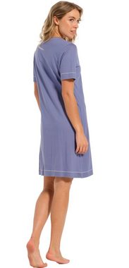 Pastunette Nachthemd Damen Schlafshirt mit kurzem Arm (1-tlg) Baumwolle