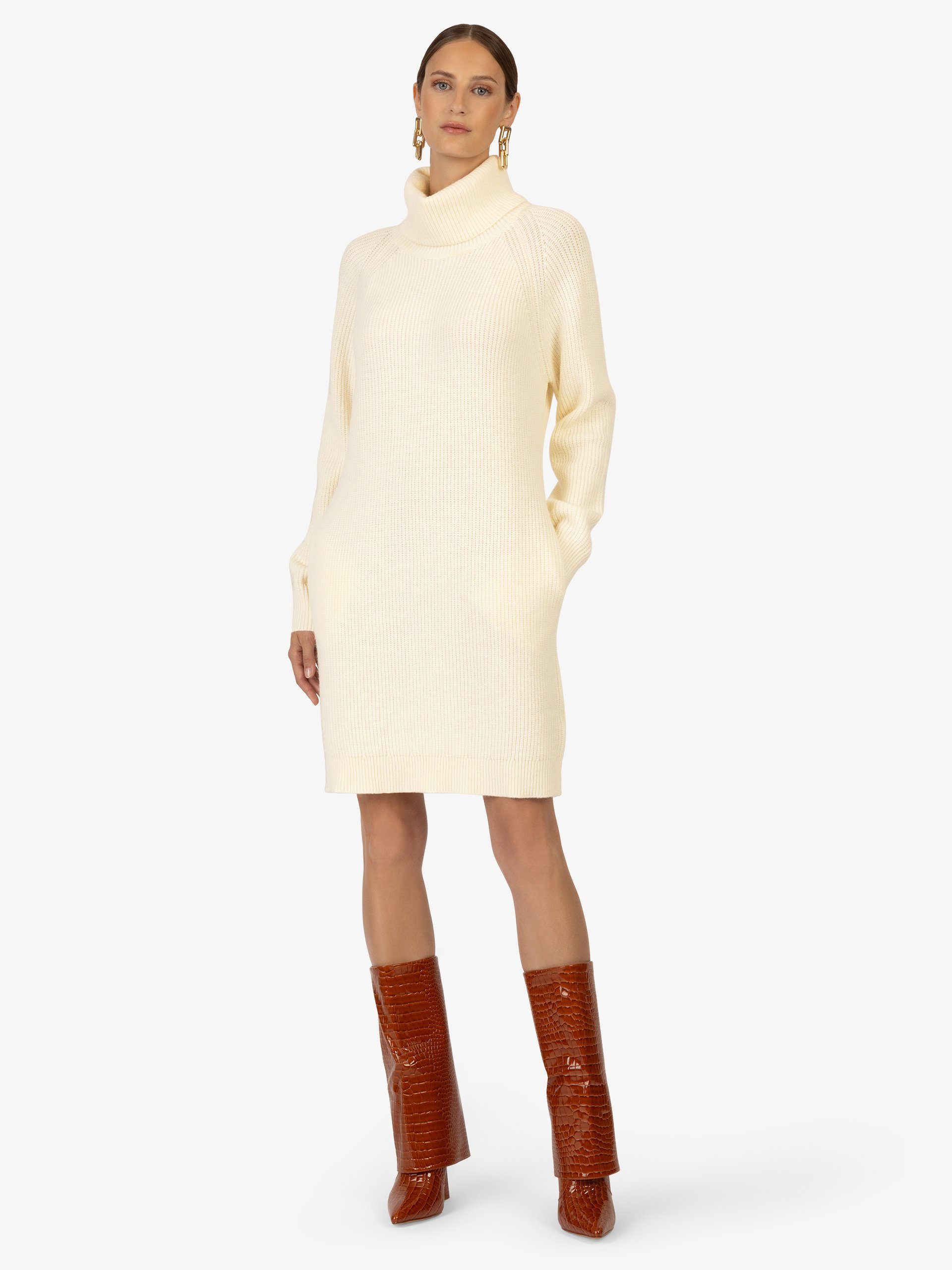 Kraimod Strickkleid mit Monochromes und gestricktes Design