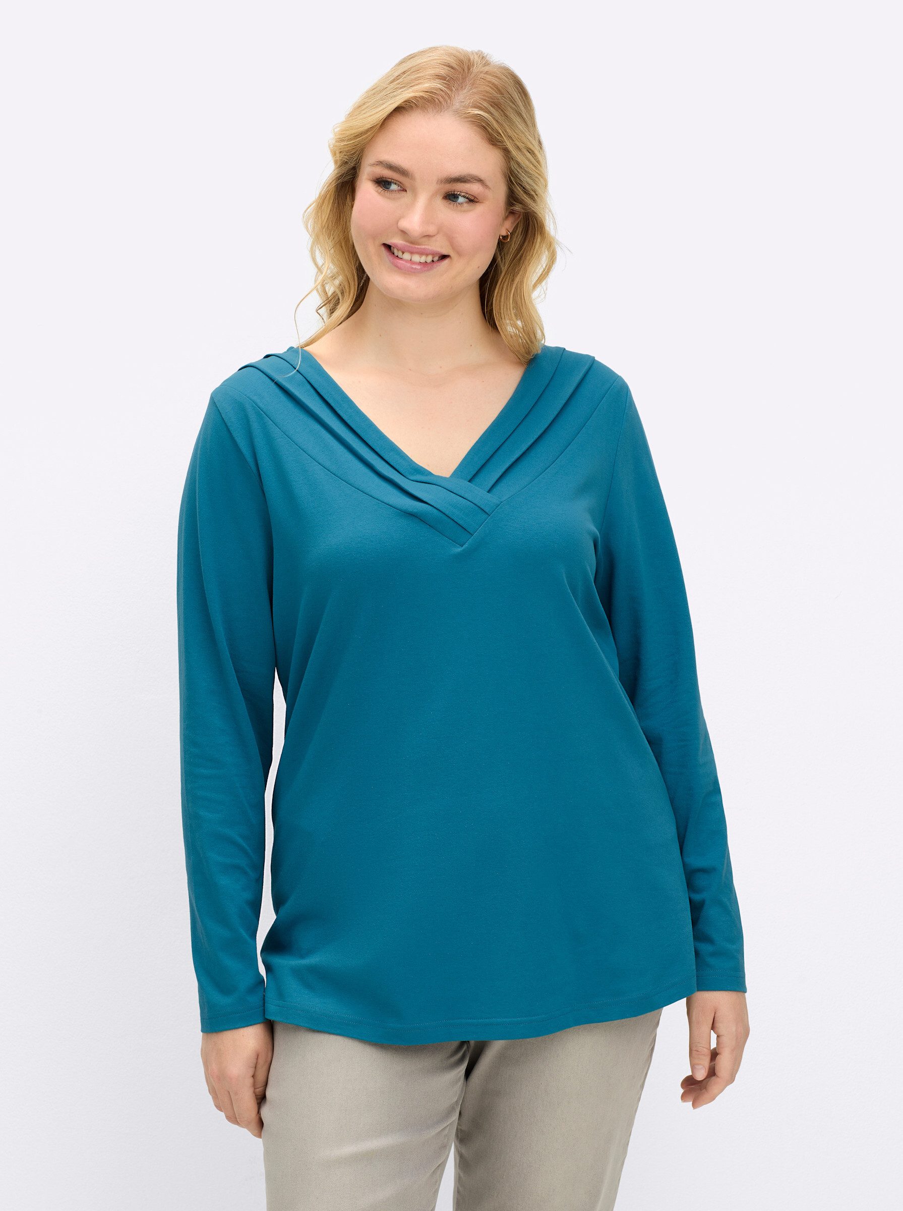 sheego by Joe Browns T-Shirt Langarmshirt günstig online kaufen