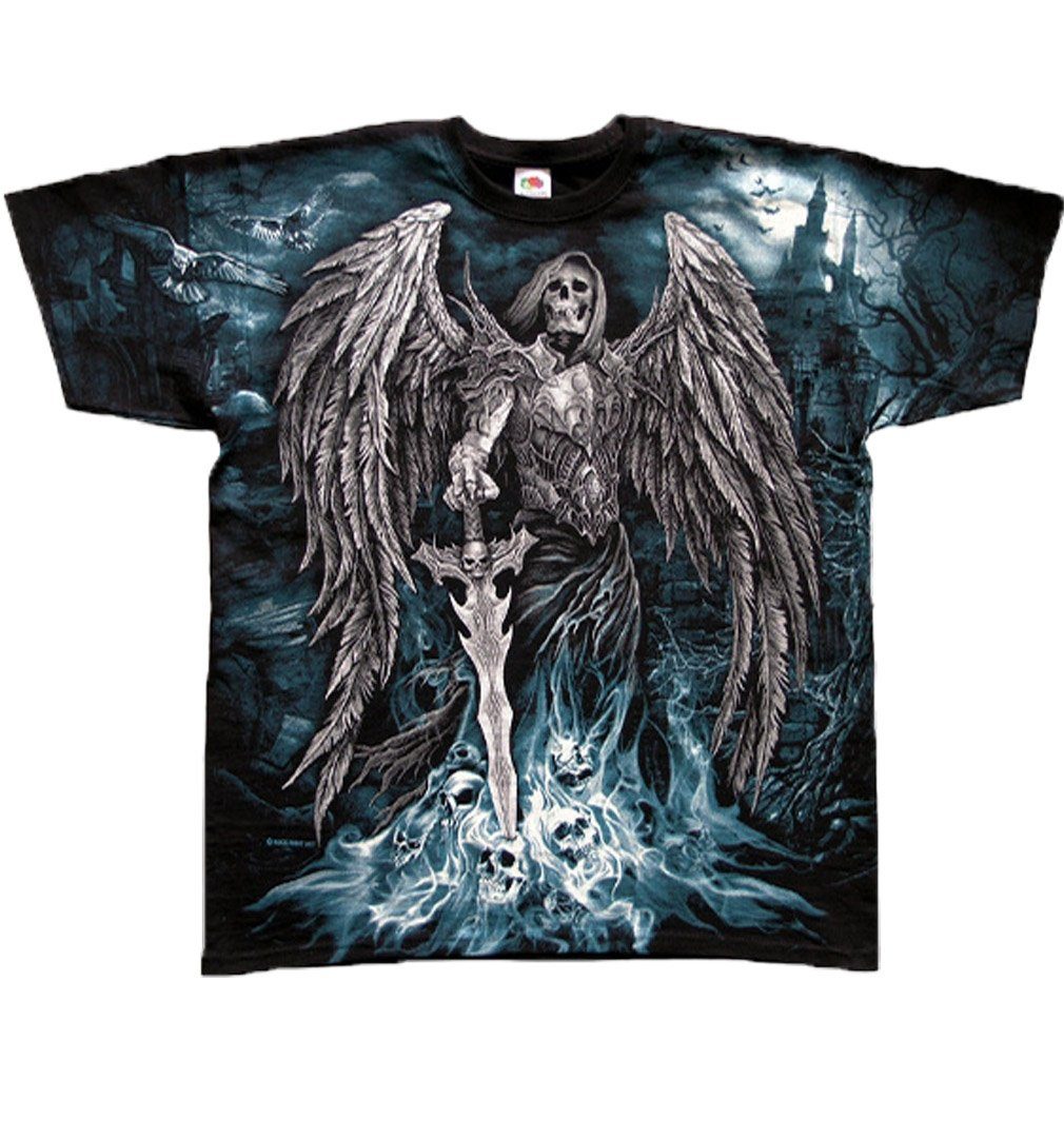 Fantasmagoria Print-Shirt »Herren T-Shirt Baumwolle Grimm Reaper schwarz«  online kaufen | OTTO