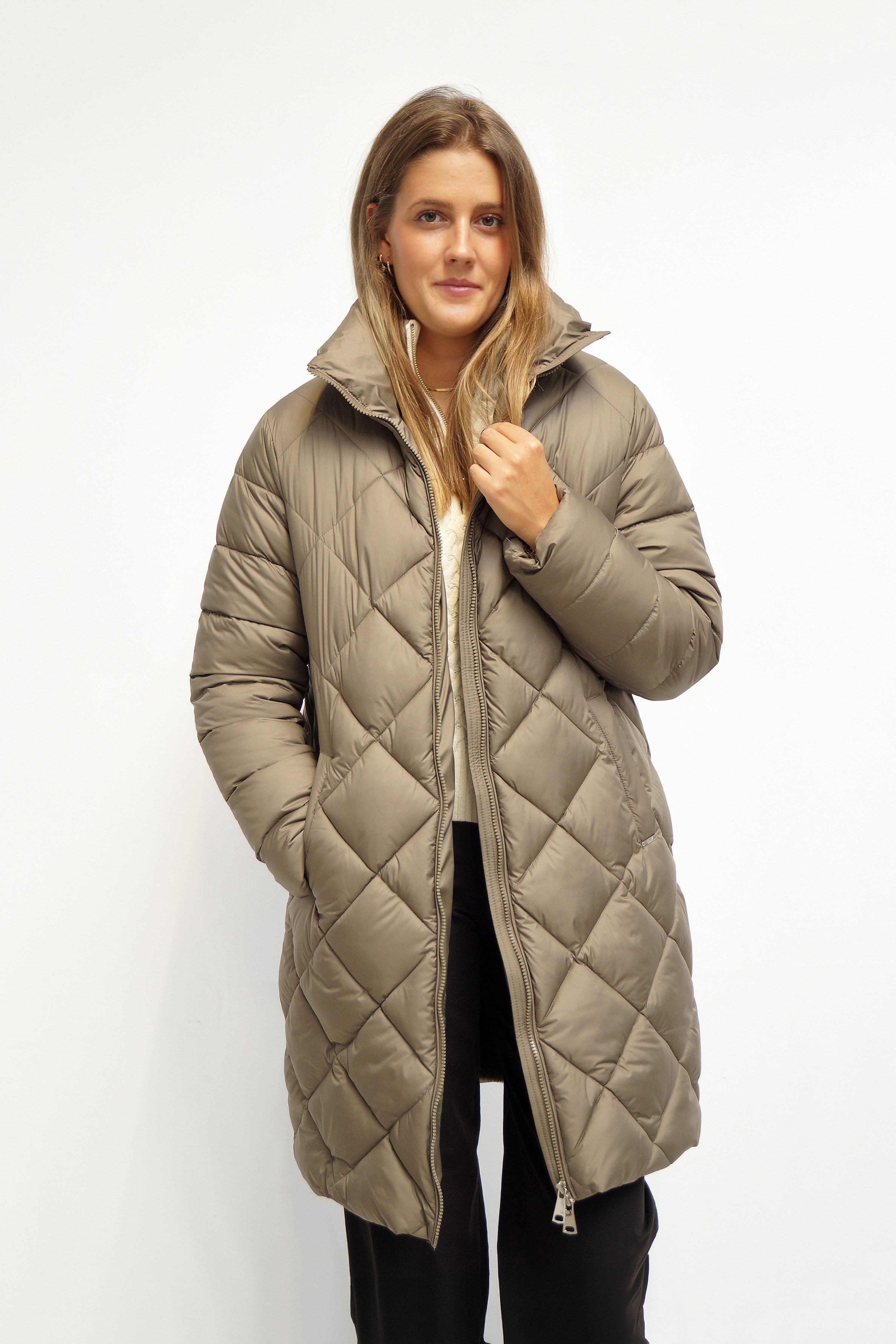 FUNK since 1776 Steppmantel mit Stehkragen und kuscheligem Fellimitat günstig online kaufen