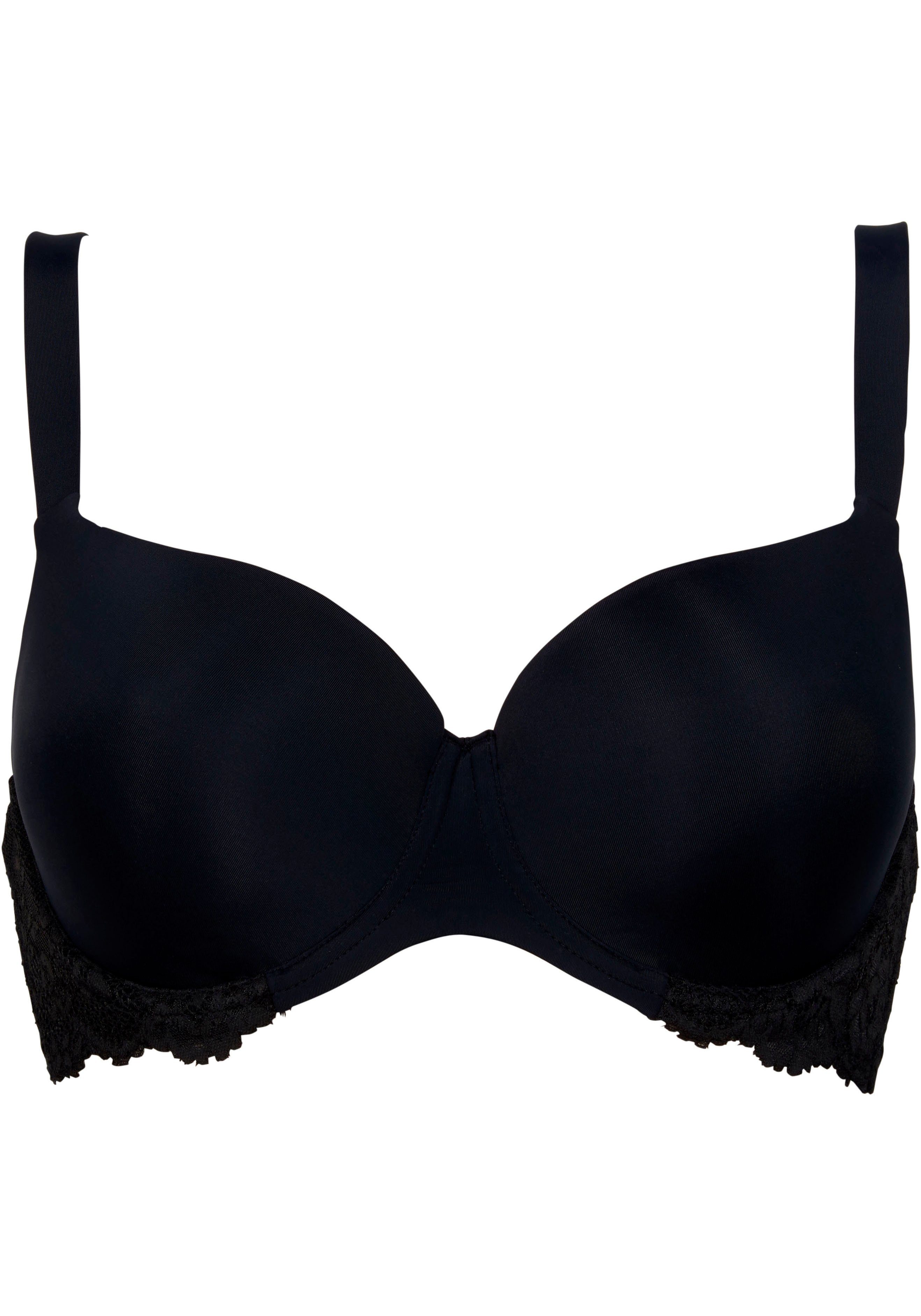 After Eden D-cup & up T-Shirt-BH LIV verstellbare Träger, mit Schale, mit Bügel, mit Spitze, feminin