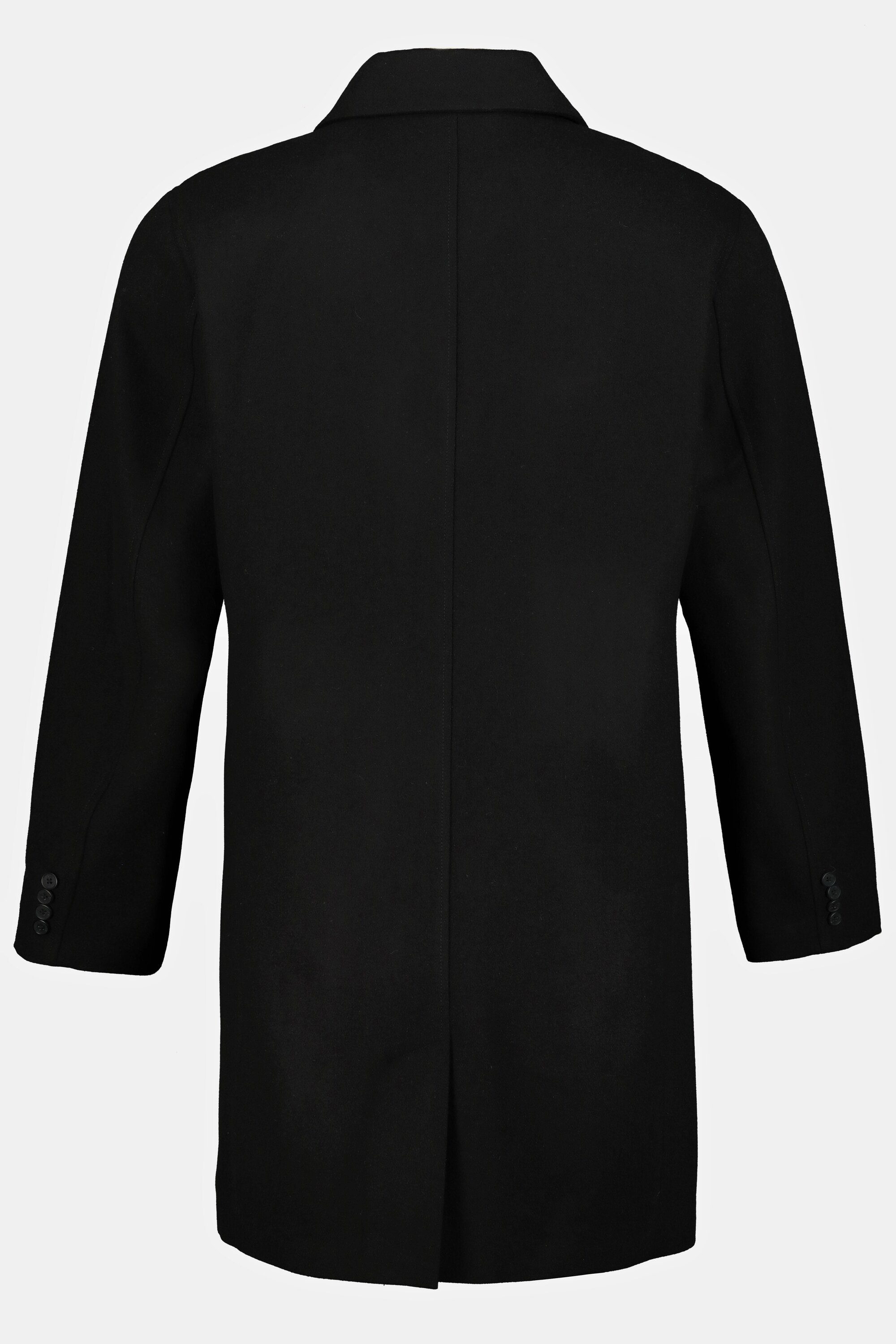 Kurzmantel Mantel Hemdkragen 8 schwarz wasserabweisend XL Wollmix JP1880 bis