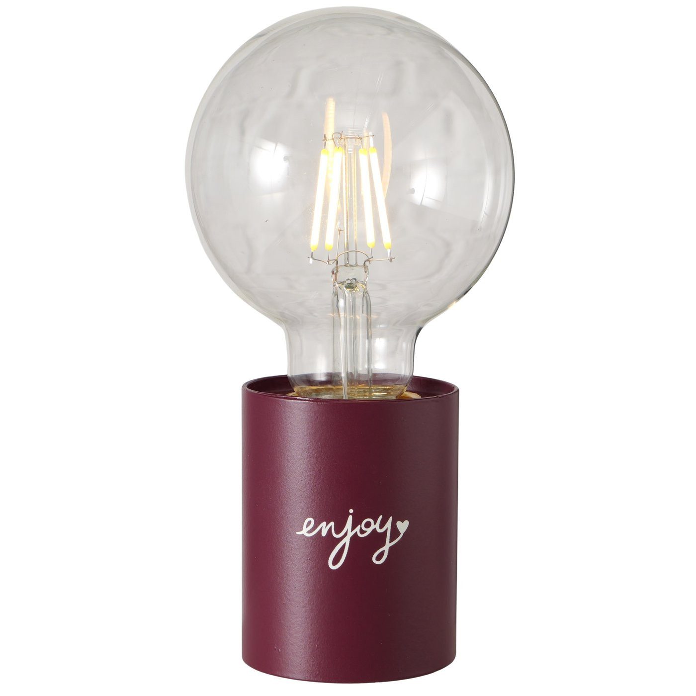BOLTZE GRUPPE GmbH Etagere Boltze Tischleuchte Enjoy, LED, Rot, 18,5cm, 2085028, (1-tlg)