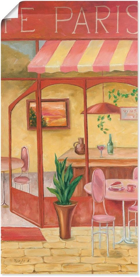 Artland Wandbild Caféhaus, (1 St), als Alubild, Leinwandbild, Wandaufkleber  oder Poster in versch. Größen
