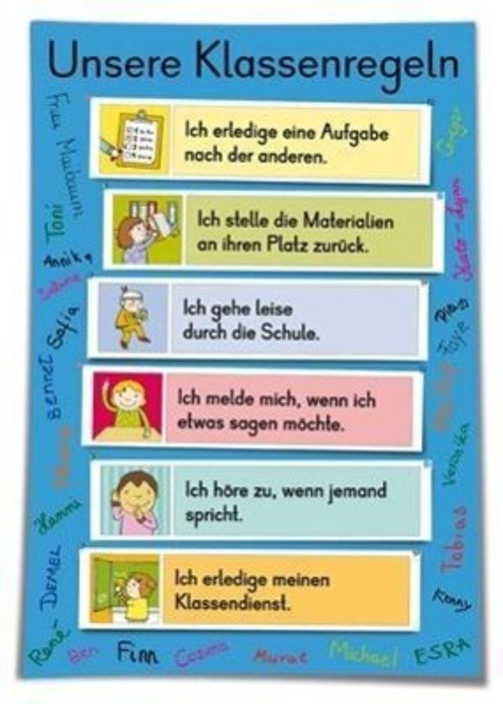 Verlag an der Ruhr Poster Unsere Klassenregeln