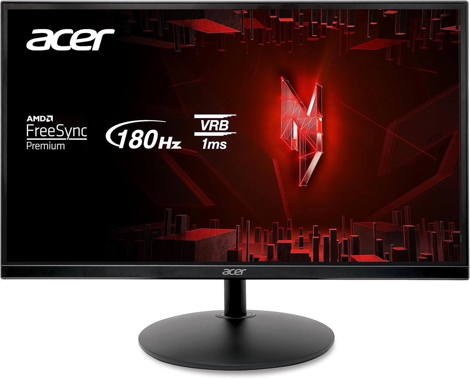 Acer XF240Y Gaming-Monitor (60,5 cm/23.8 ", 1920x1080 px, FHD, 1 ms Reaktionszeit, 180 Hz, LED, Schlankes Design für moderne Gaming‑Setups)